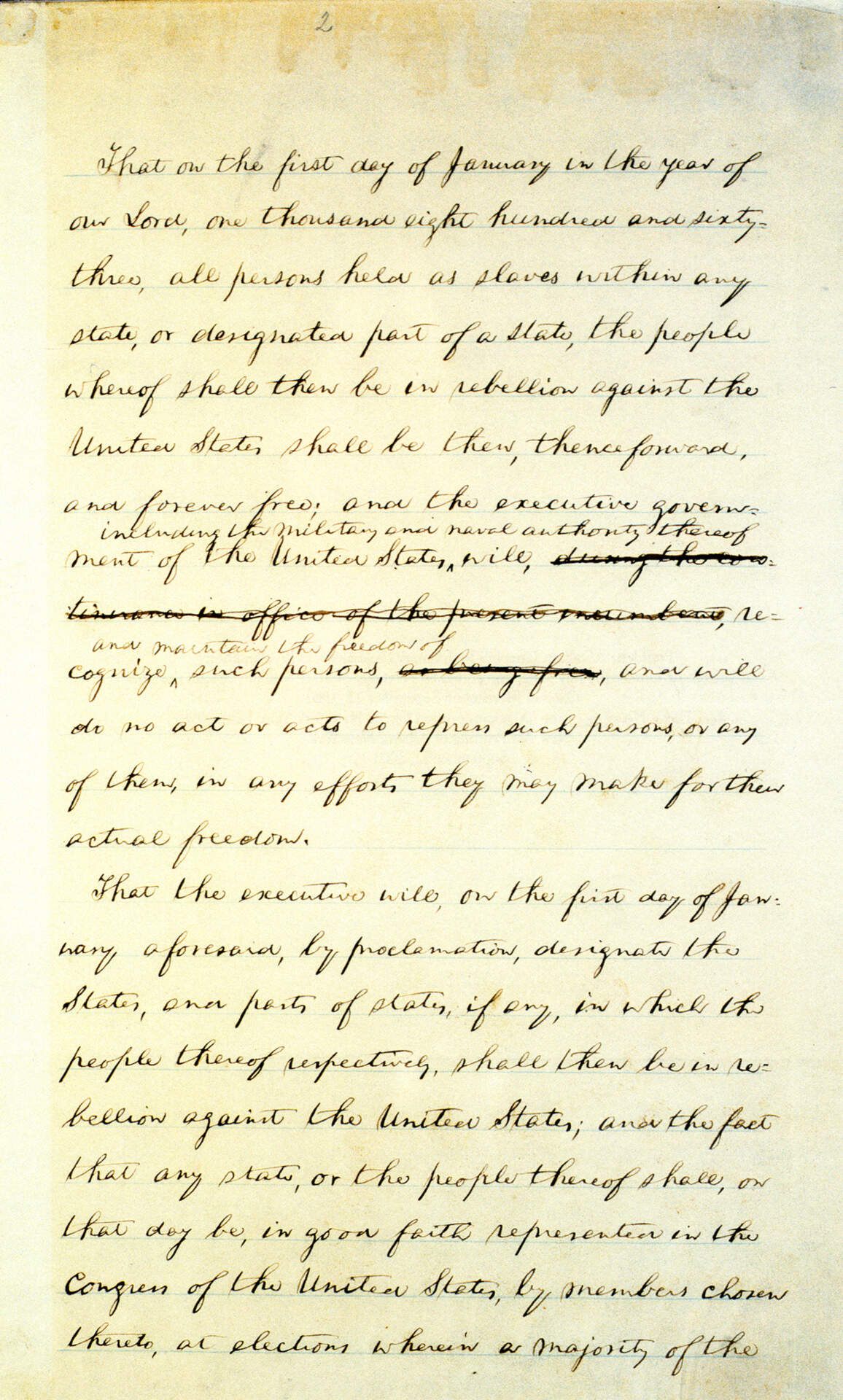 The First Step to Freedom: Abraham Lincoln’s Preliminary Emancipation Proclamation