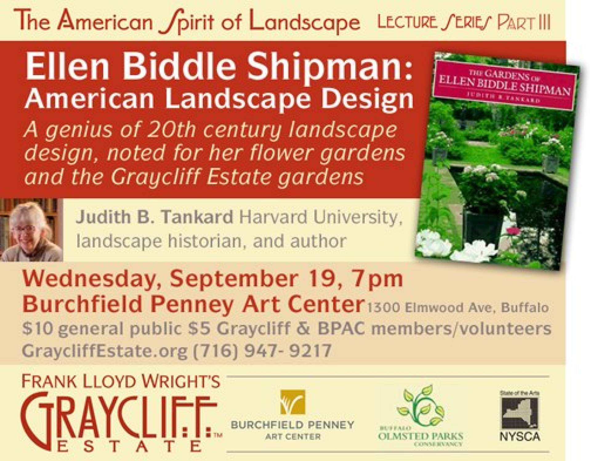 Judith B. Tankard presents on Ellen Biddle Shipman: American Landscape Design