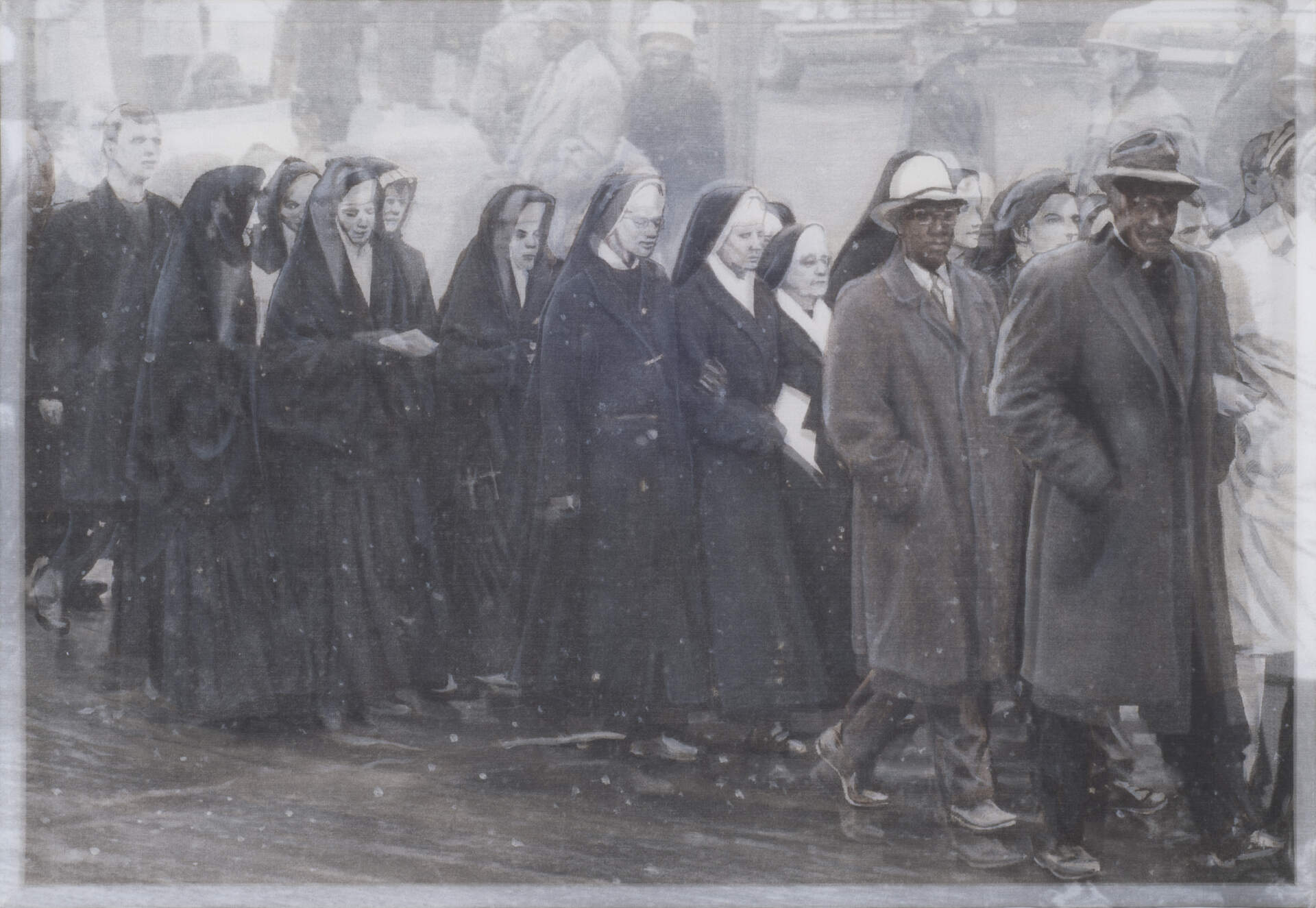 Artist Jacqueline Tarry leads a tour of <em>McCallum Tarry: Intersections</em>