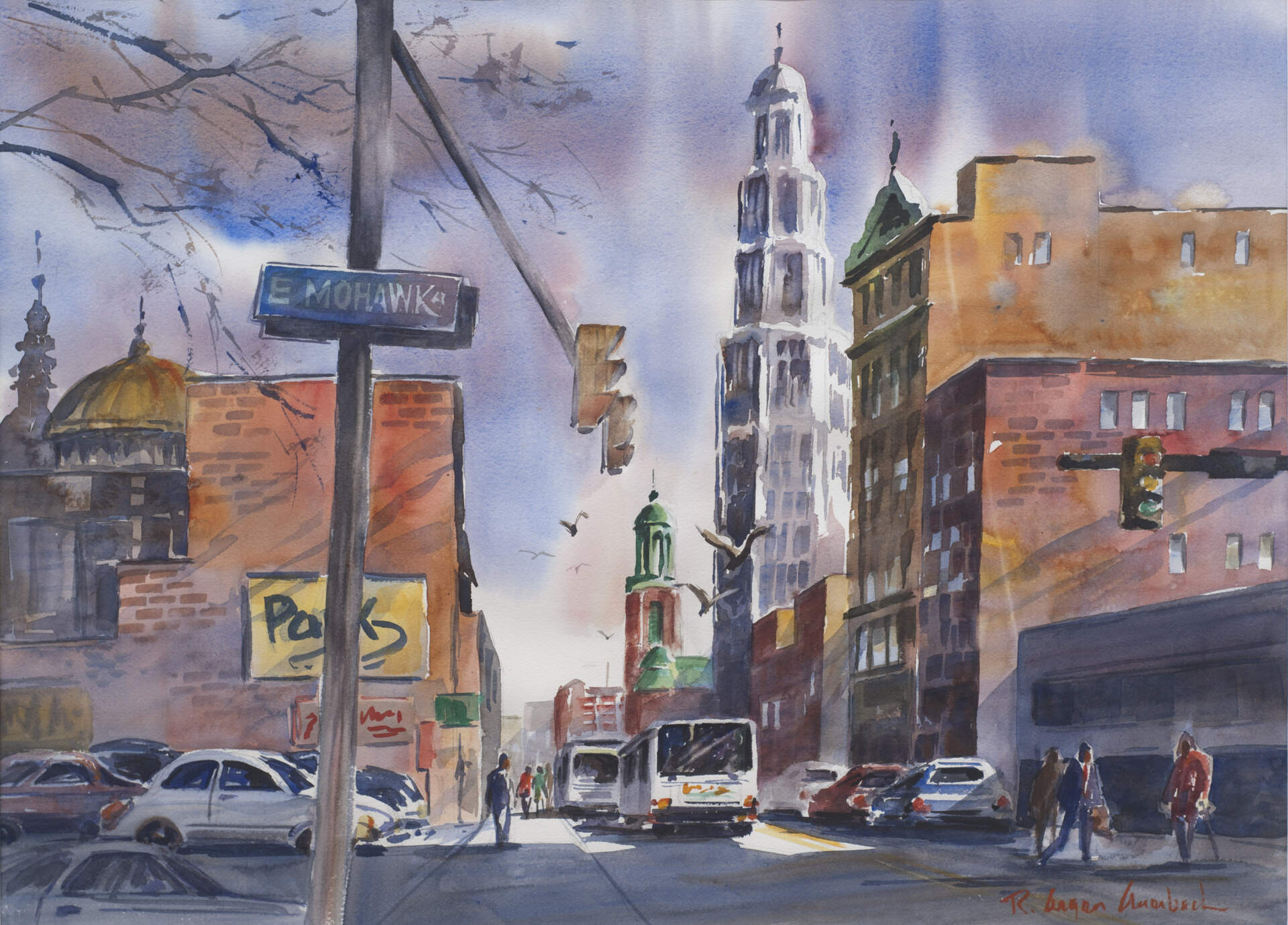 Architectural Perpetuation Through Watercolor by Daniel Tarnowski