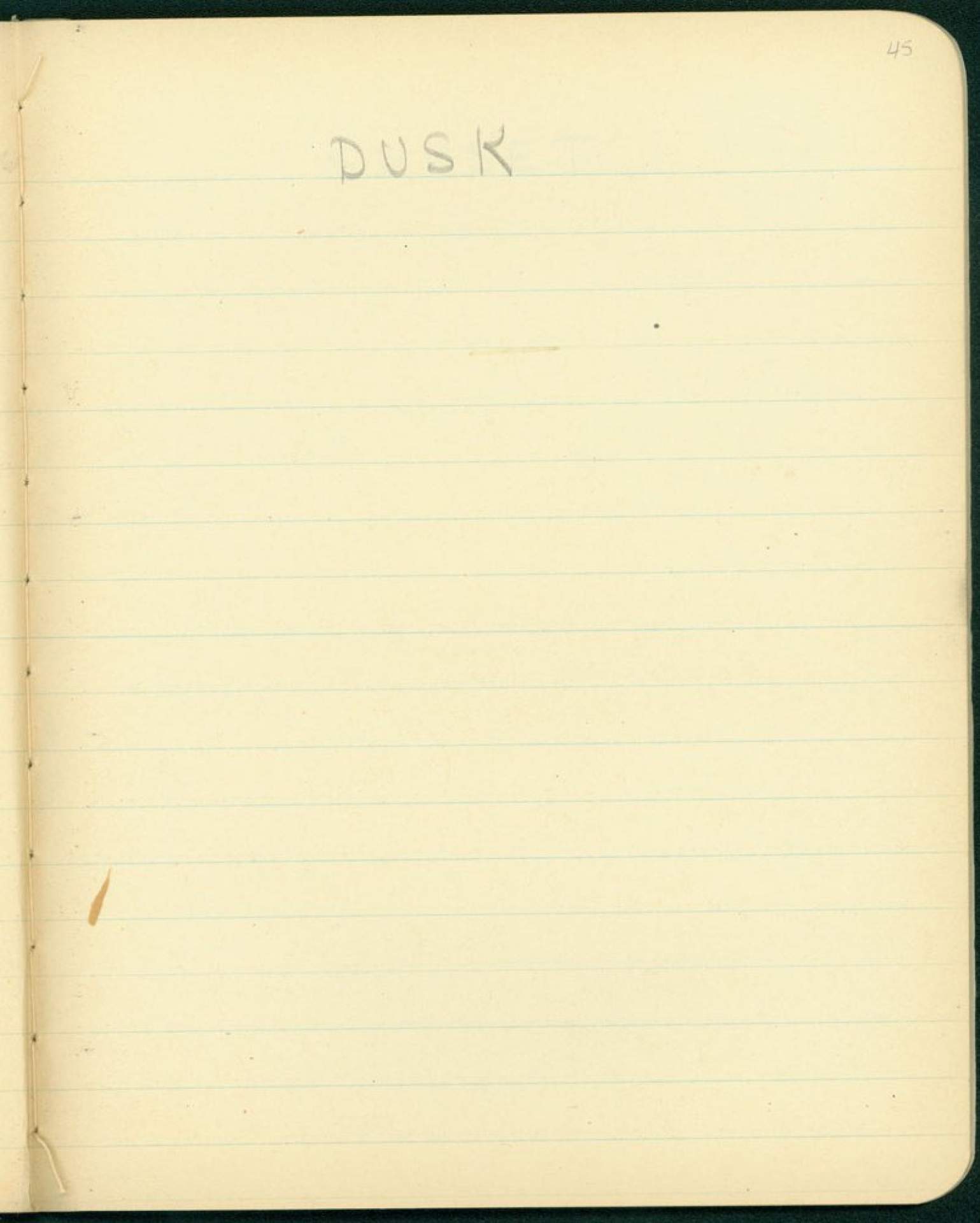 "Dusk" in Idea Book, Vol. 1