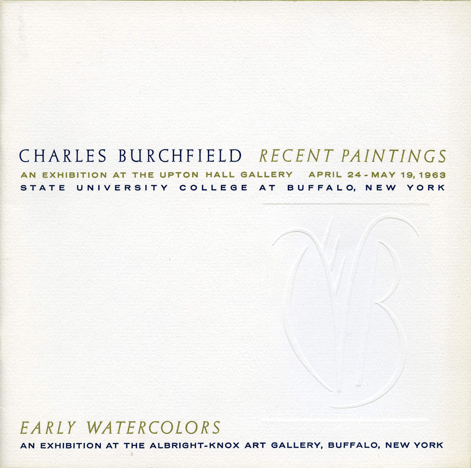 Charles E. Burchfield, <em>Journals</em>, May 19, 1963