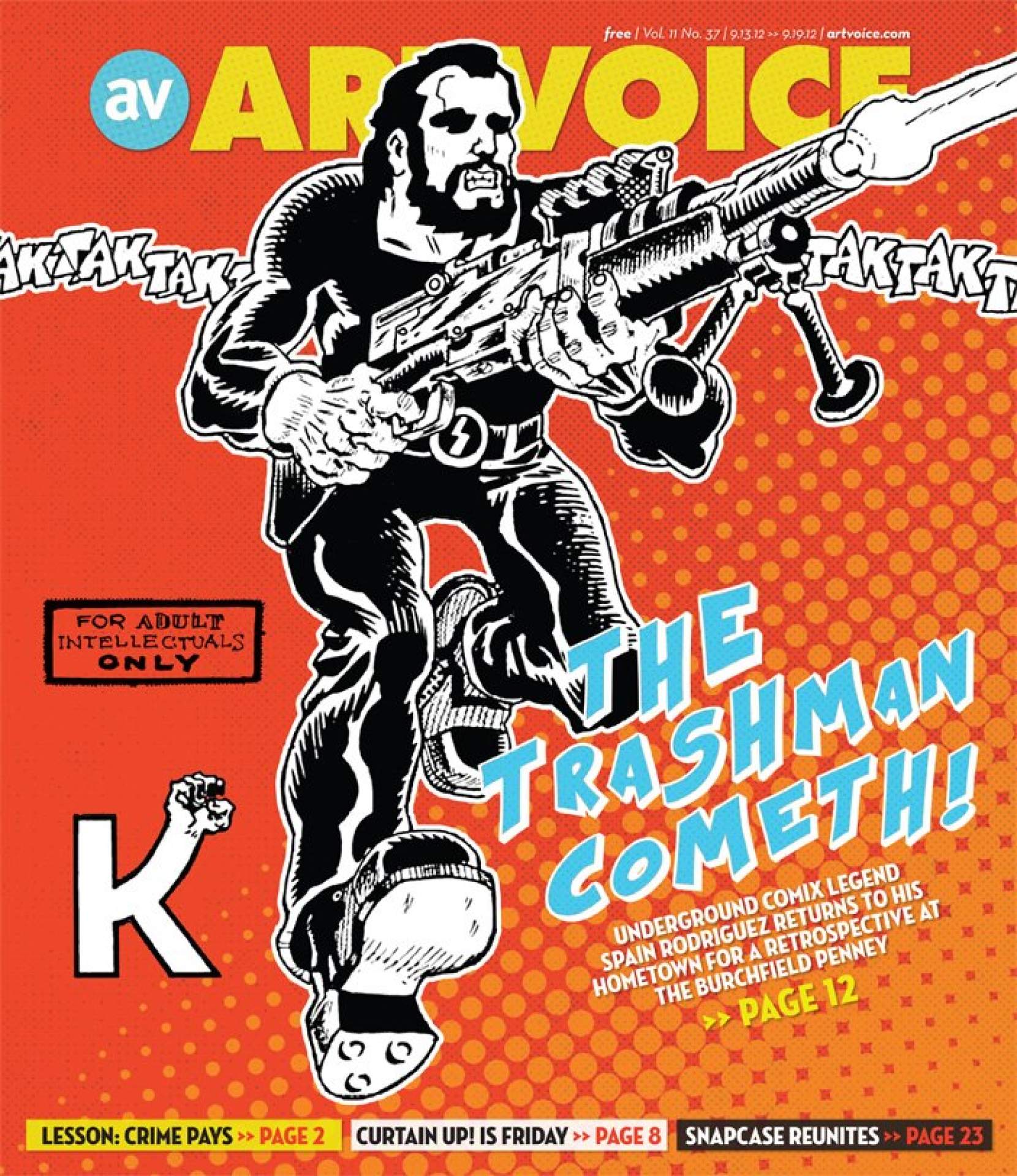 Trashman on the cover of Artvoice