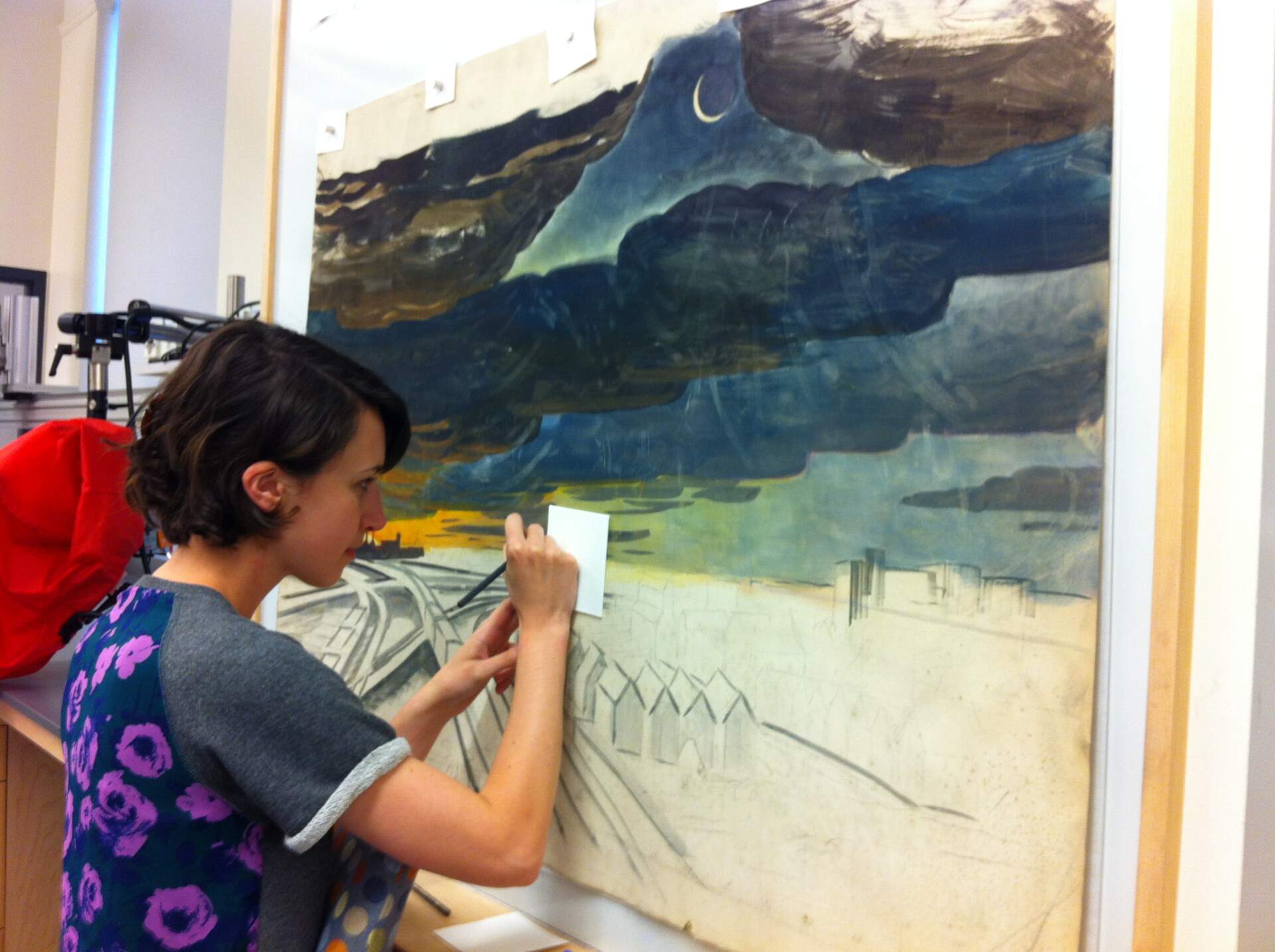 The Discussion and Treatment of Charles Burchfield's New Moon Watercolor