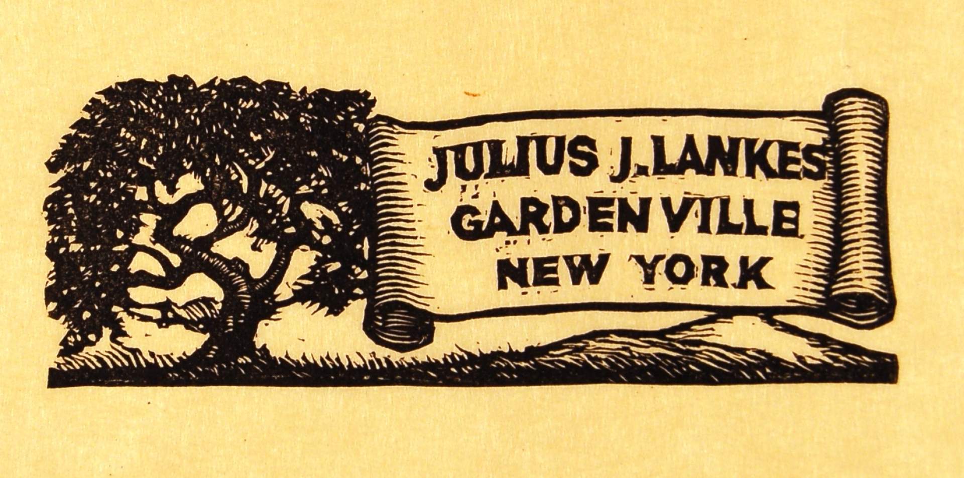 letterhead [JULIUS J. LANKES / GARDENVILLE / NEW YORK]