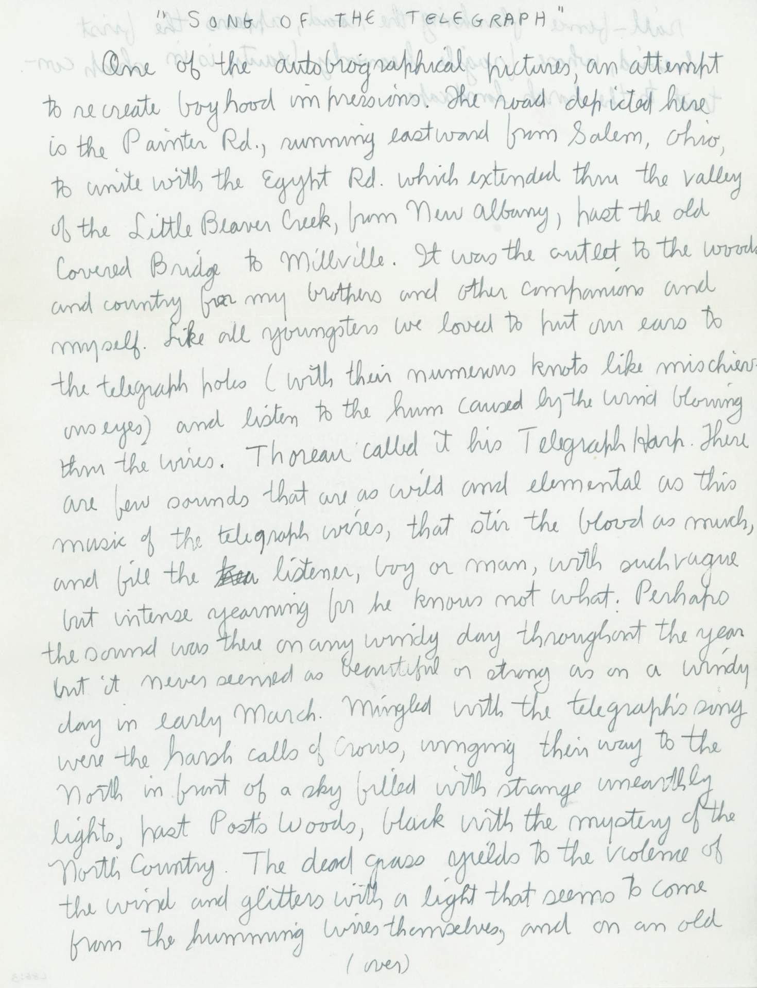 Letter from Charles Burchfield to Frank Rehn