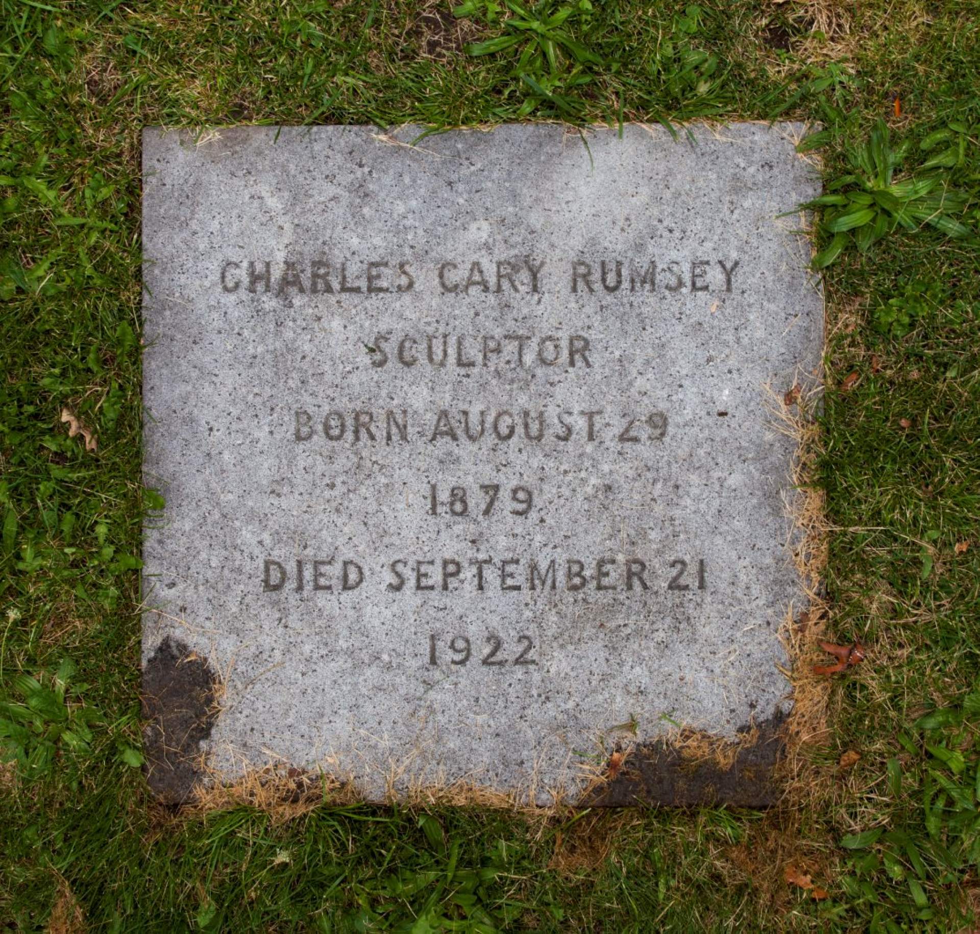 Charles Cary Rumsey died on this day in 1922