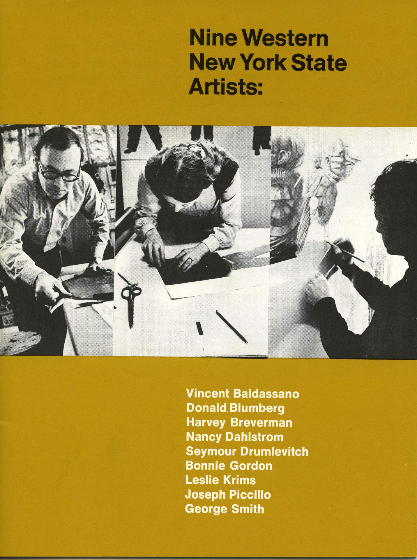 Nine Western New York State Artists exhibition program cover
