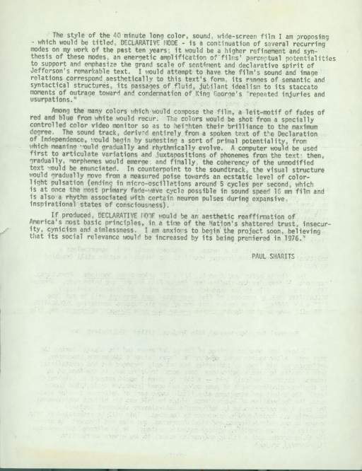Untitled (Letter to Museum of Art Carnegie Institute)