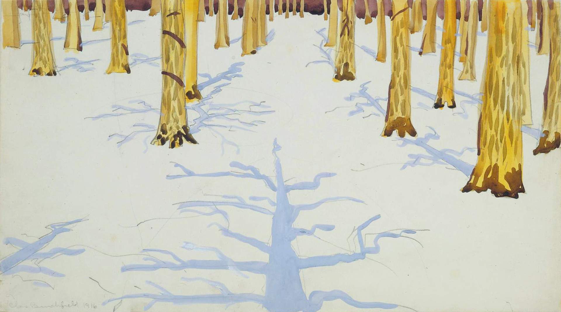 Winter Landscape with Trees