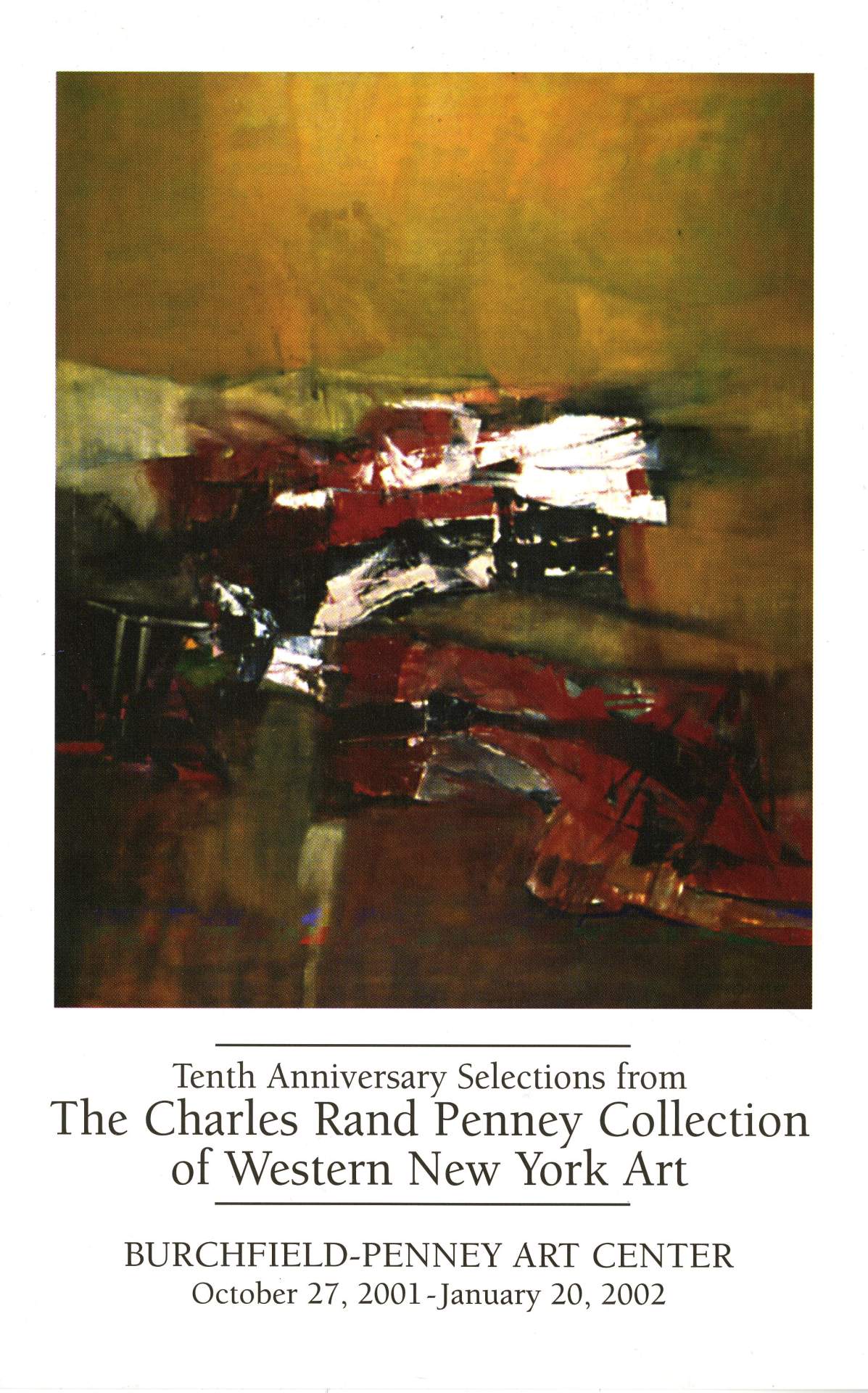 Flyer from the "Tenth Anniversary Selections from the Charles Rand Penney Collection of Western New York", 2001, exhibition.