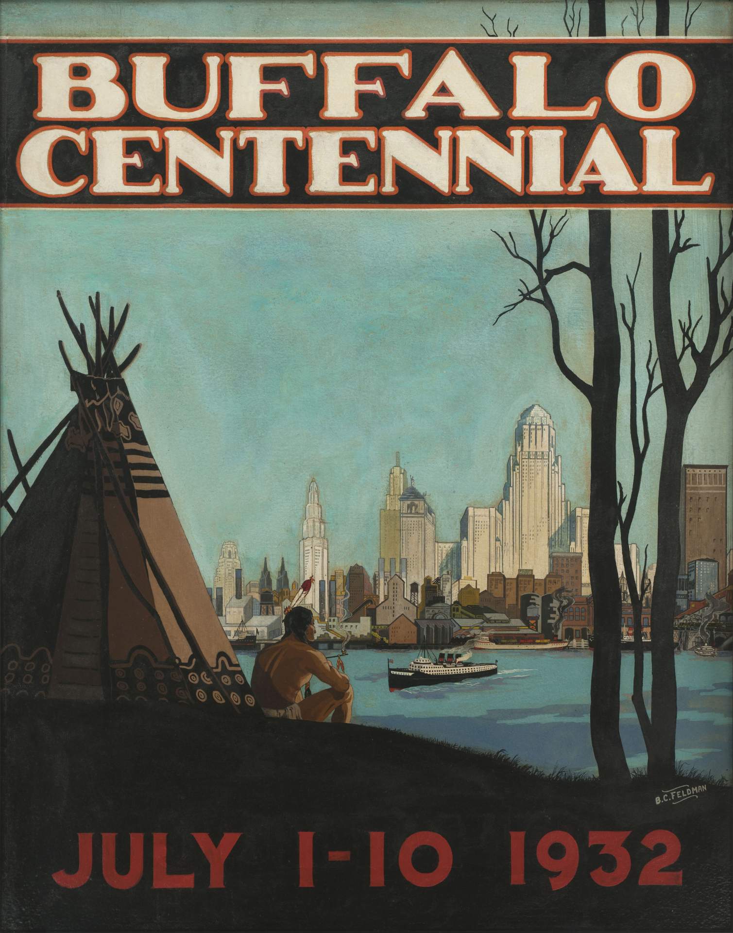 Original Painting for Buffalo Centennial Poster