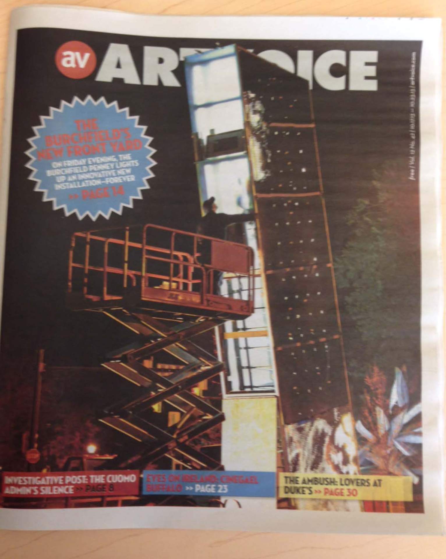The Front Yard is on the cover of this week's Artvoice