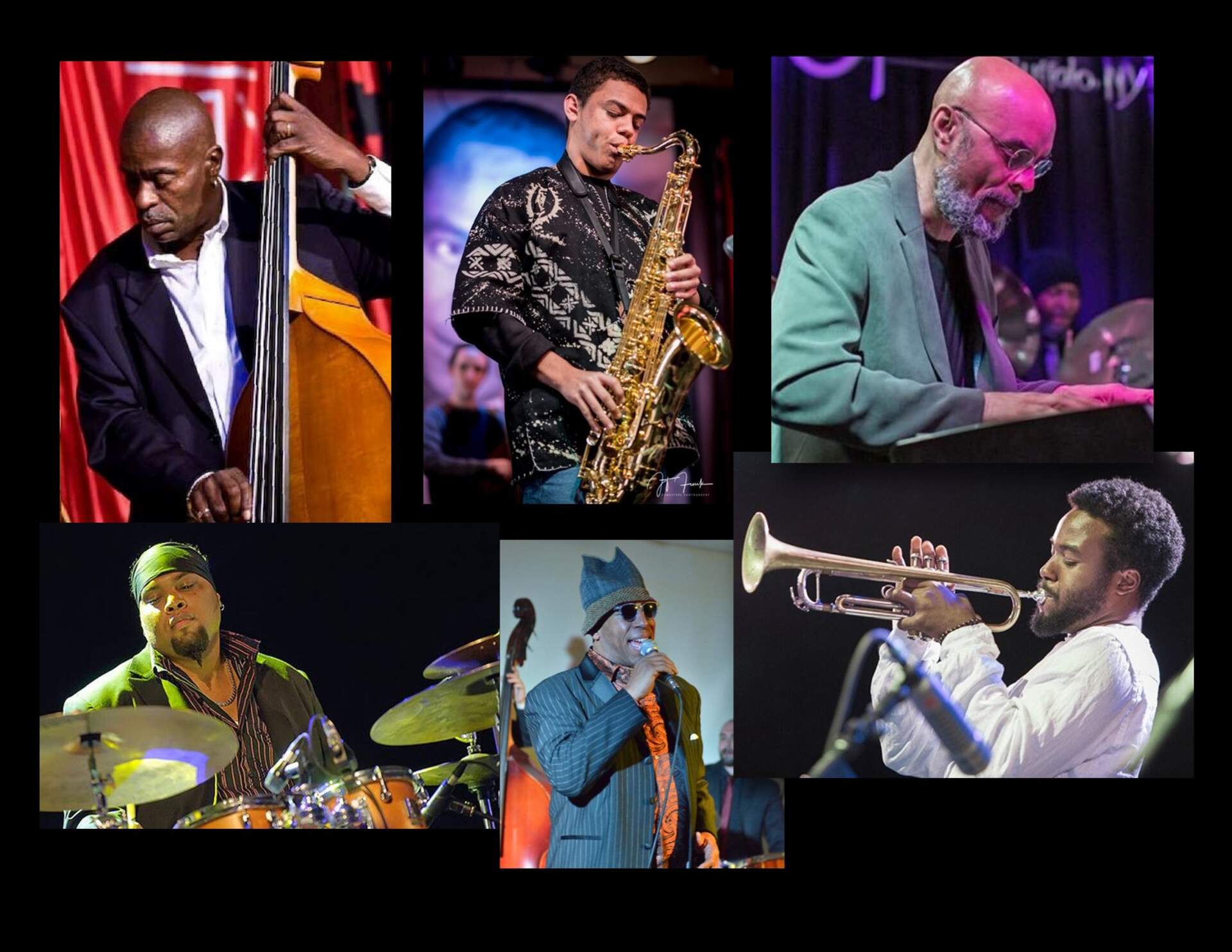 Coltrane 2021: Curtis Lundy & Umoja, featuring Emilio Modeste, Wallace Roney, Jr., T.C. the 3rd, Terreon Gully and George Caldwell