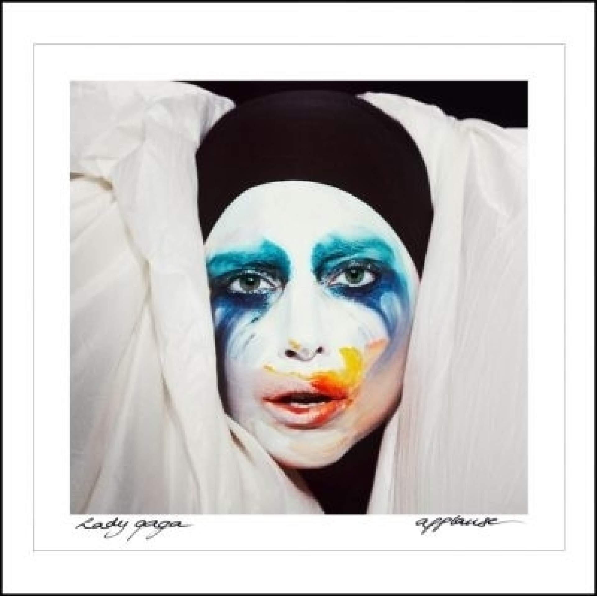 Lady Gaga, Artpop Album Cover, Makeup designed by Jeff Koons