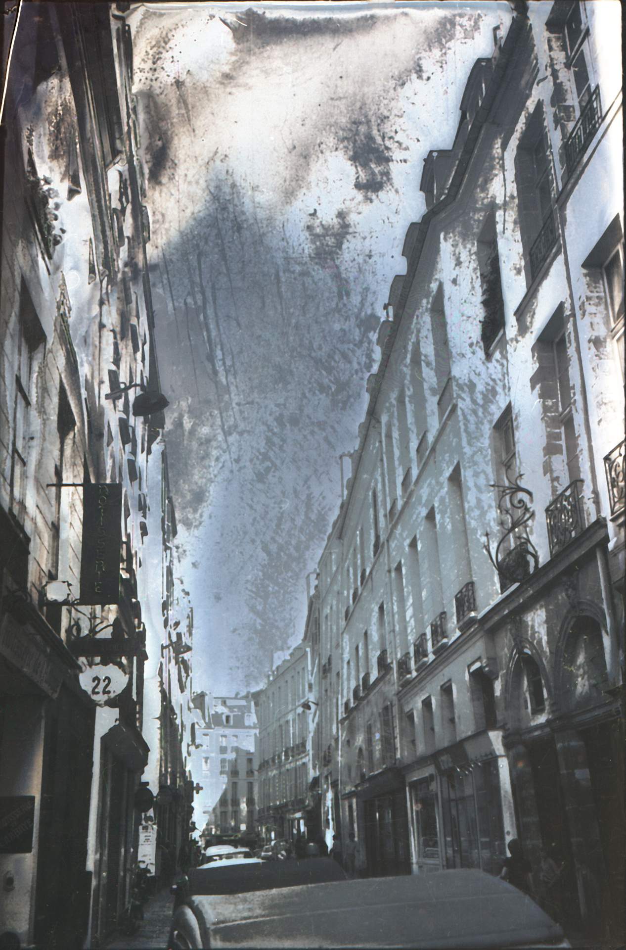 Untitled photographic negative (Rue de Siene, Paris)