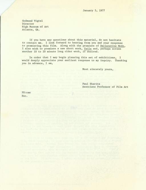 Untitled (Letter from the University of Buffalo)