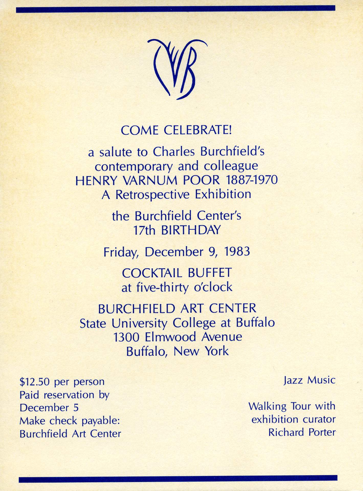 Henry Varnum Poor 1887-1970 exhibition invitation