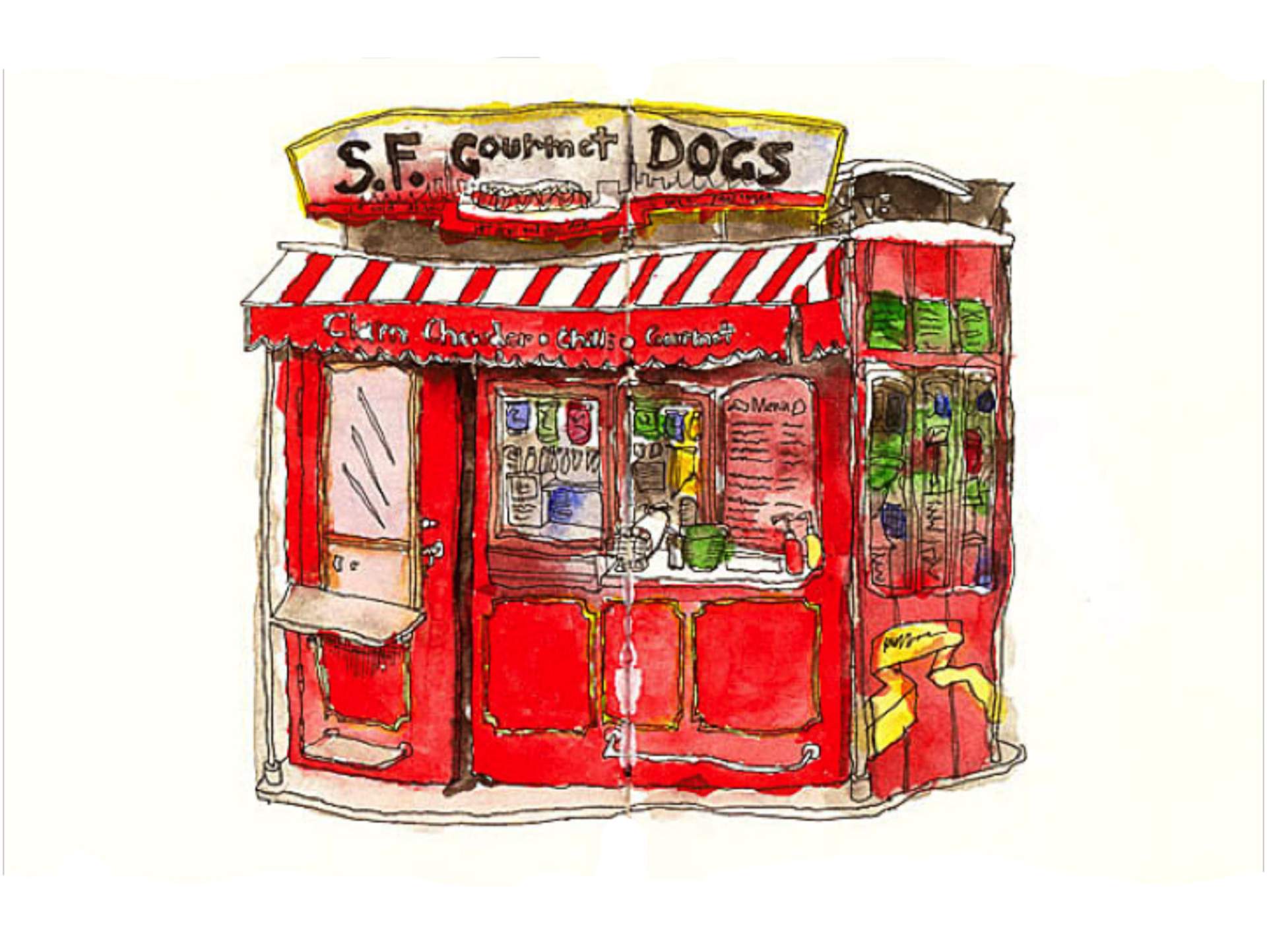 S.F. GOURMET DOGS, John Woolley, 2009, 10 years old