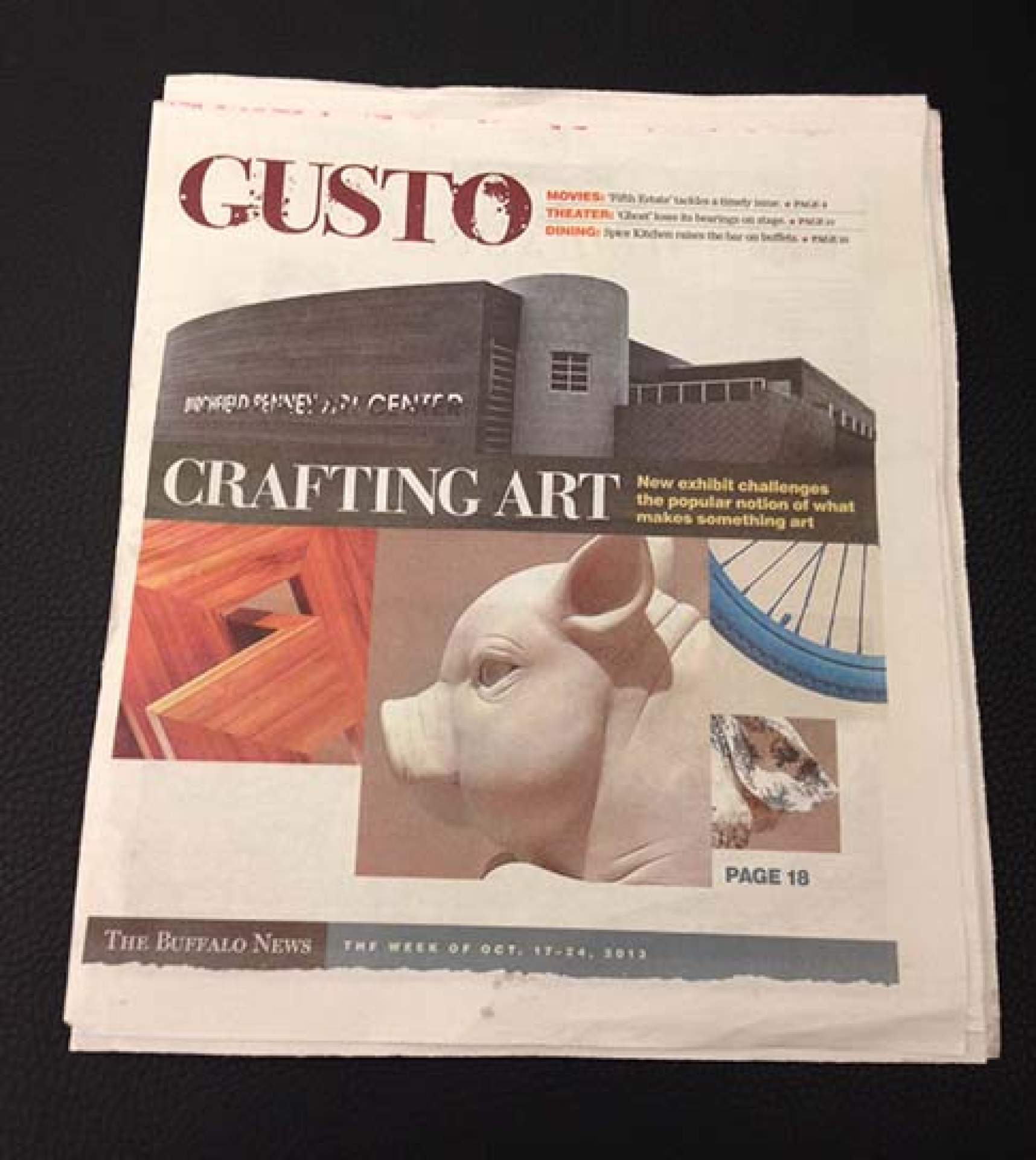 Art in Craft Media on the cover of Gusto