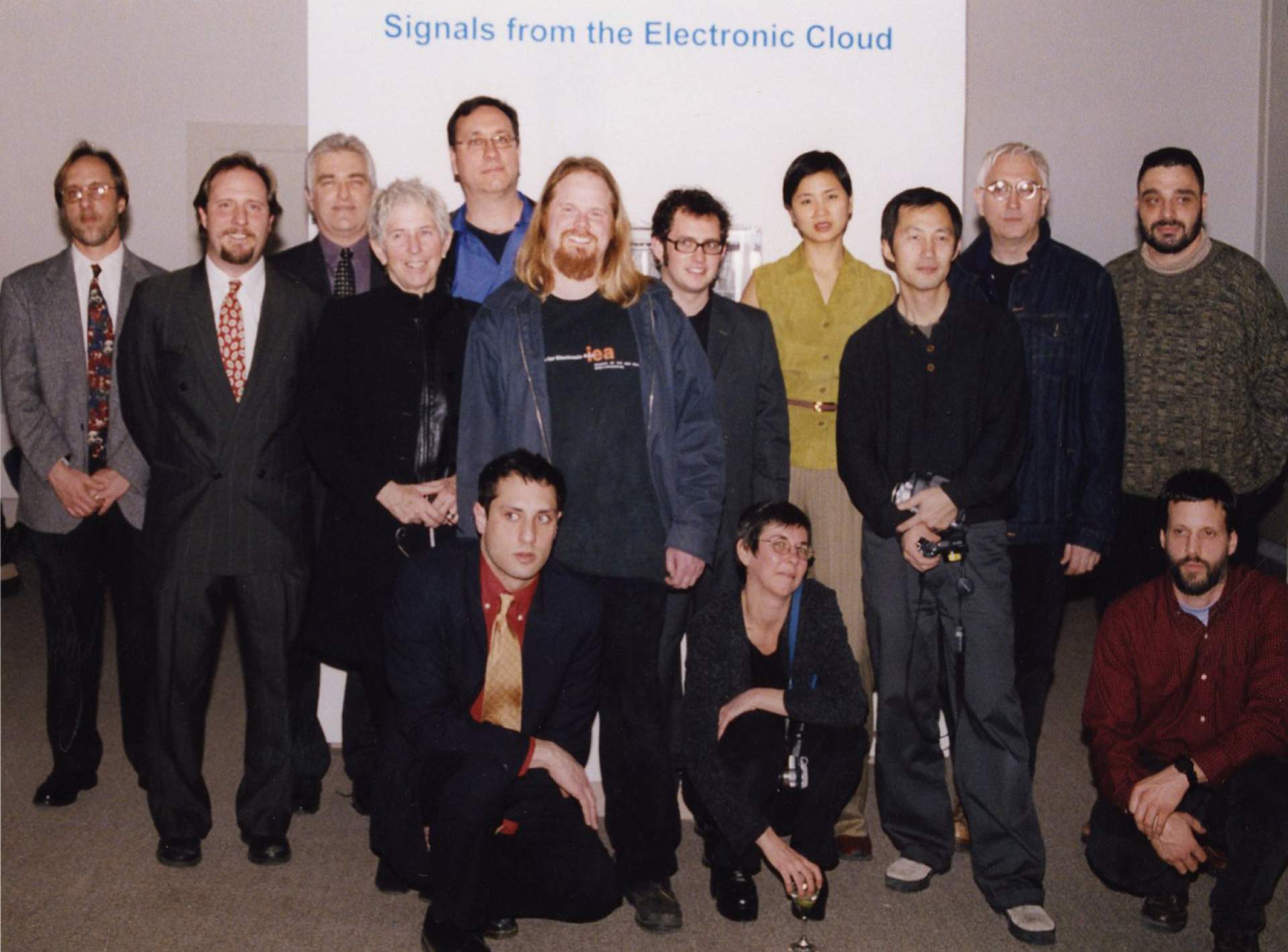 Electronic Arts and Burchfield Penney Staff at the opening of "Signals from the Electronic Cloud" opening
