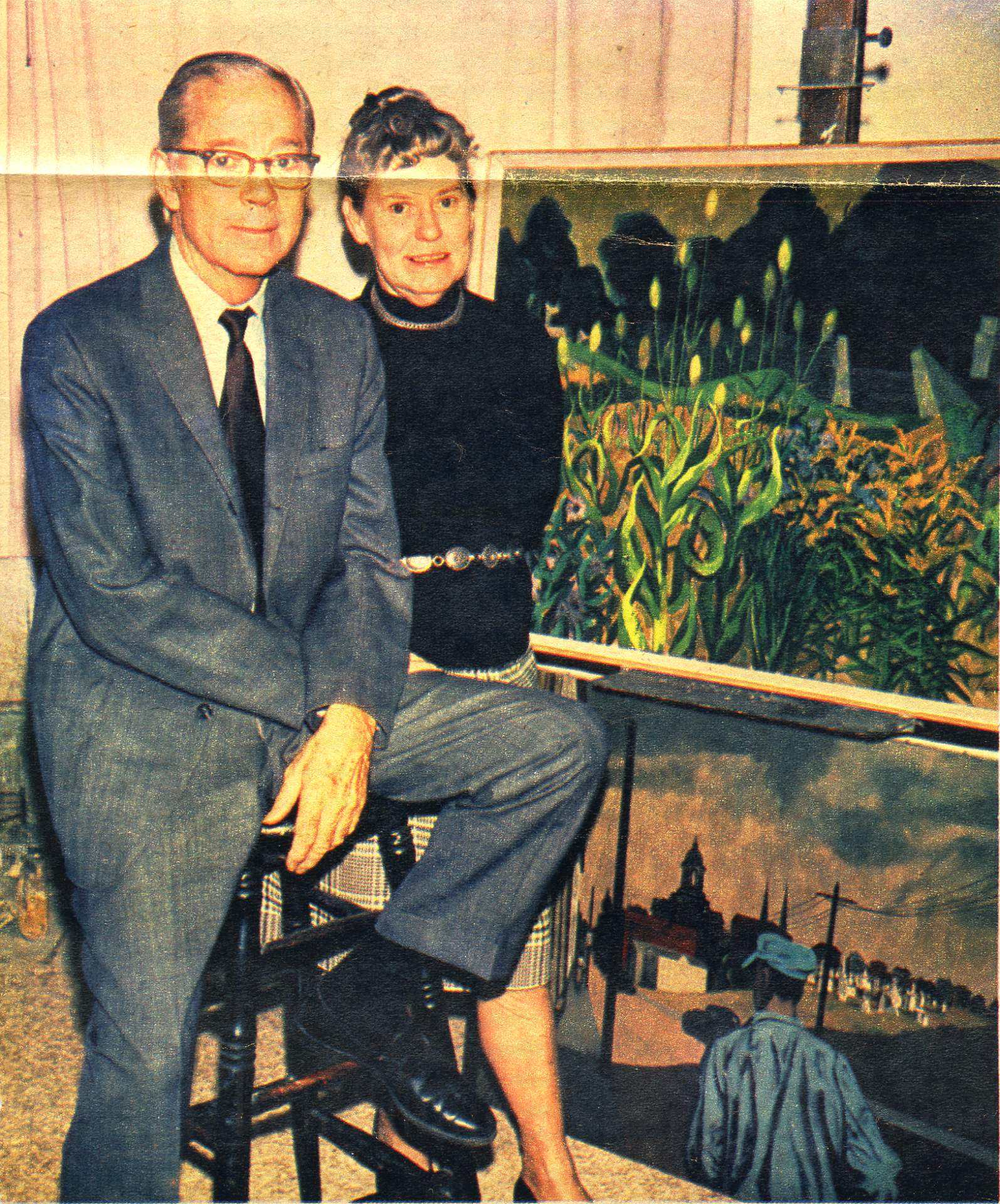 Photograph Philip Elliott and Virginia Cuthbert from Courier Express newspaper article 11/17/1971