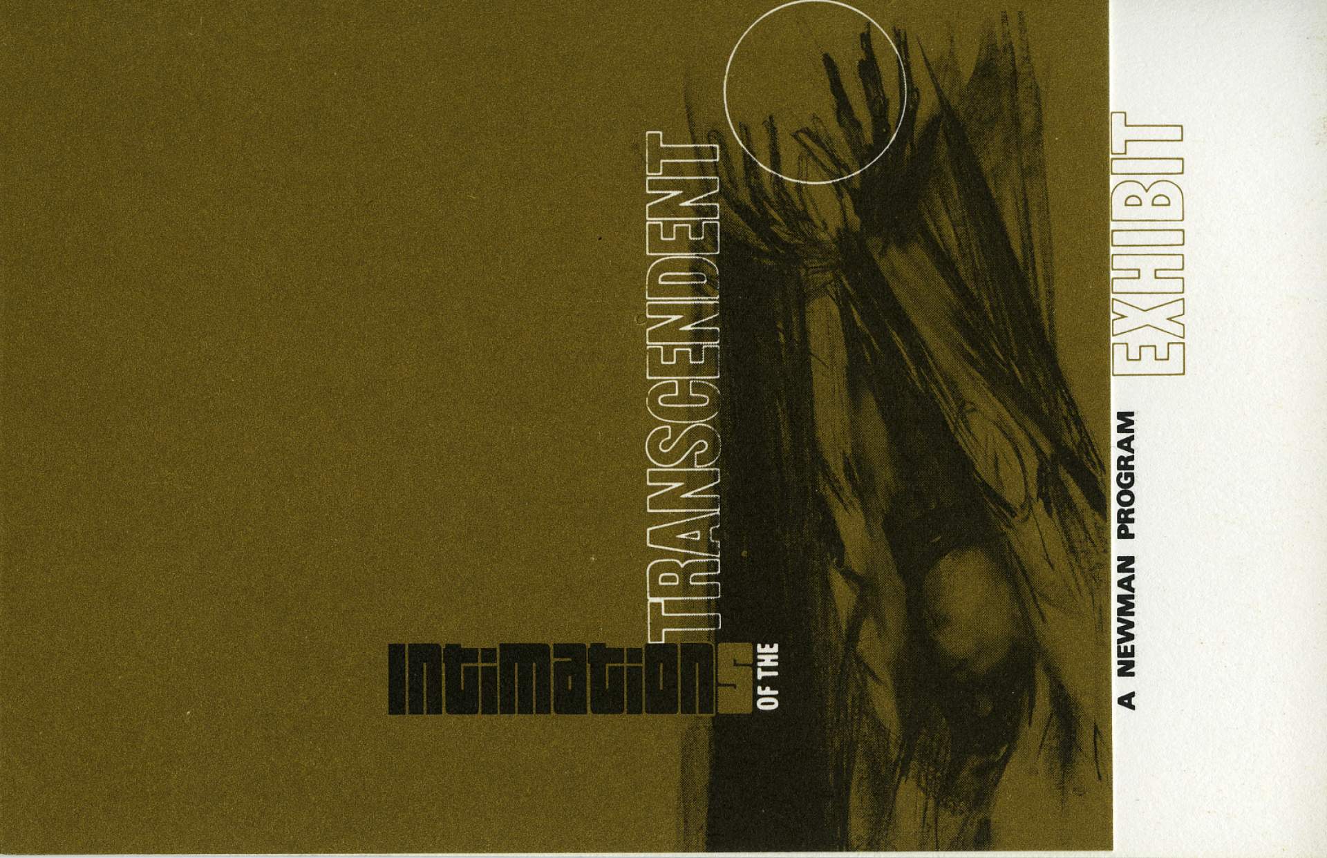 Imitations of the Transcendent: A Newman Program Exhibition invitation cover