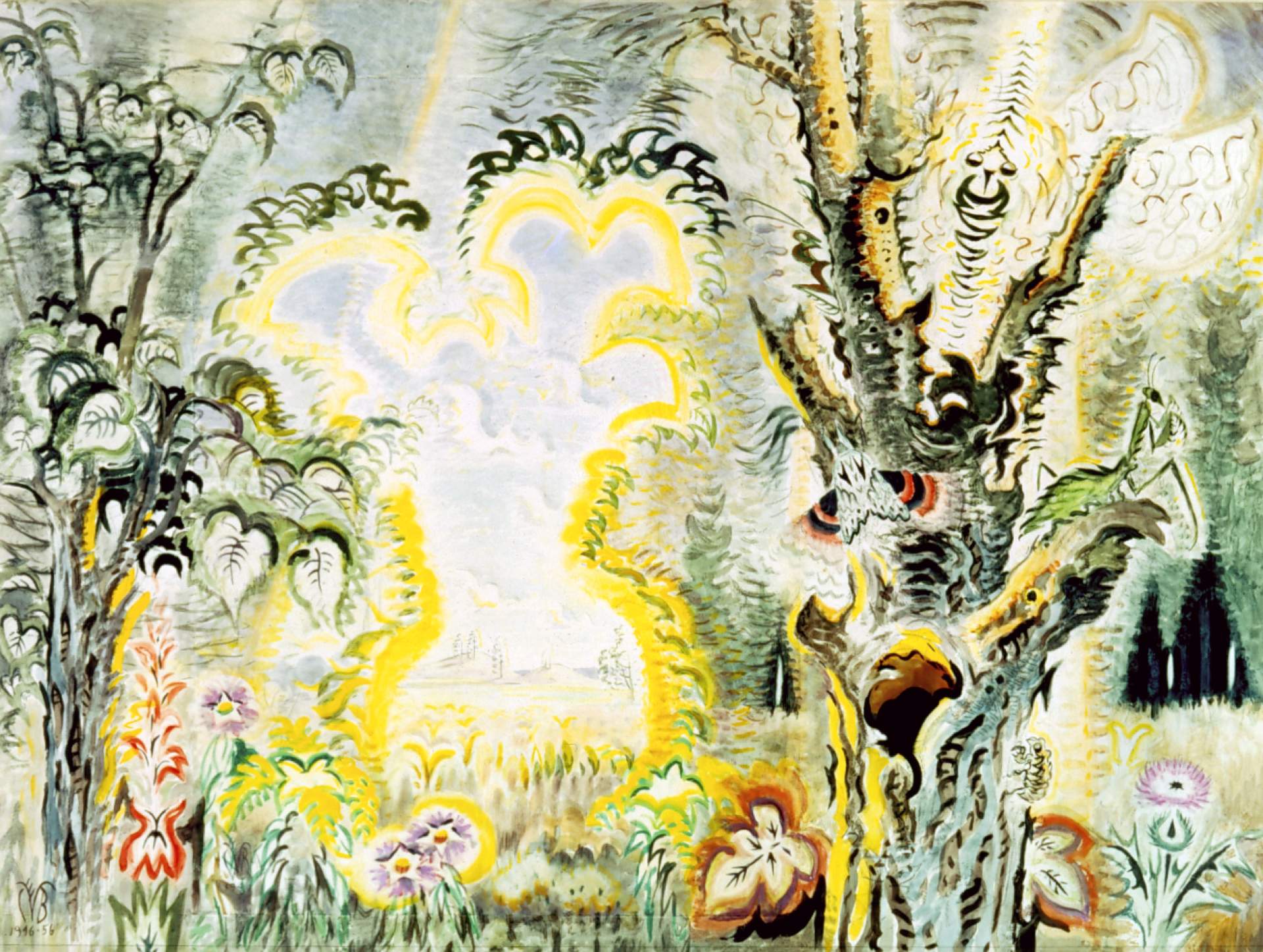 Charles E. Burchfield, Note on an undated drawing