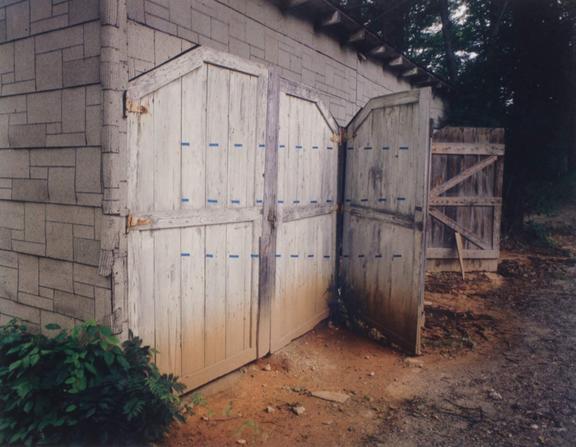 Shed with Blue Dotted Lines, Penland, North Carolina
