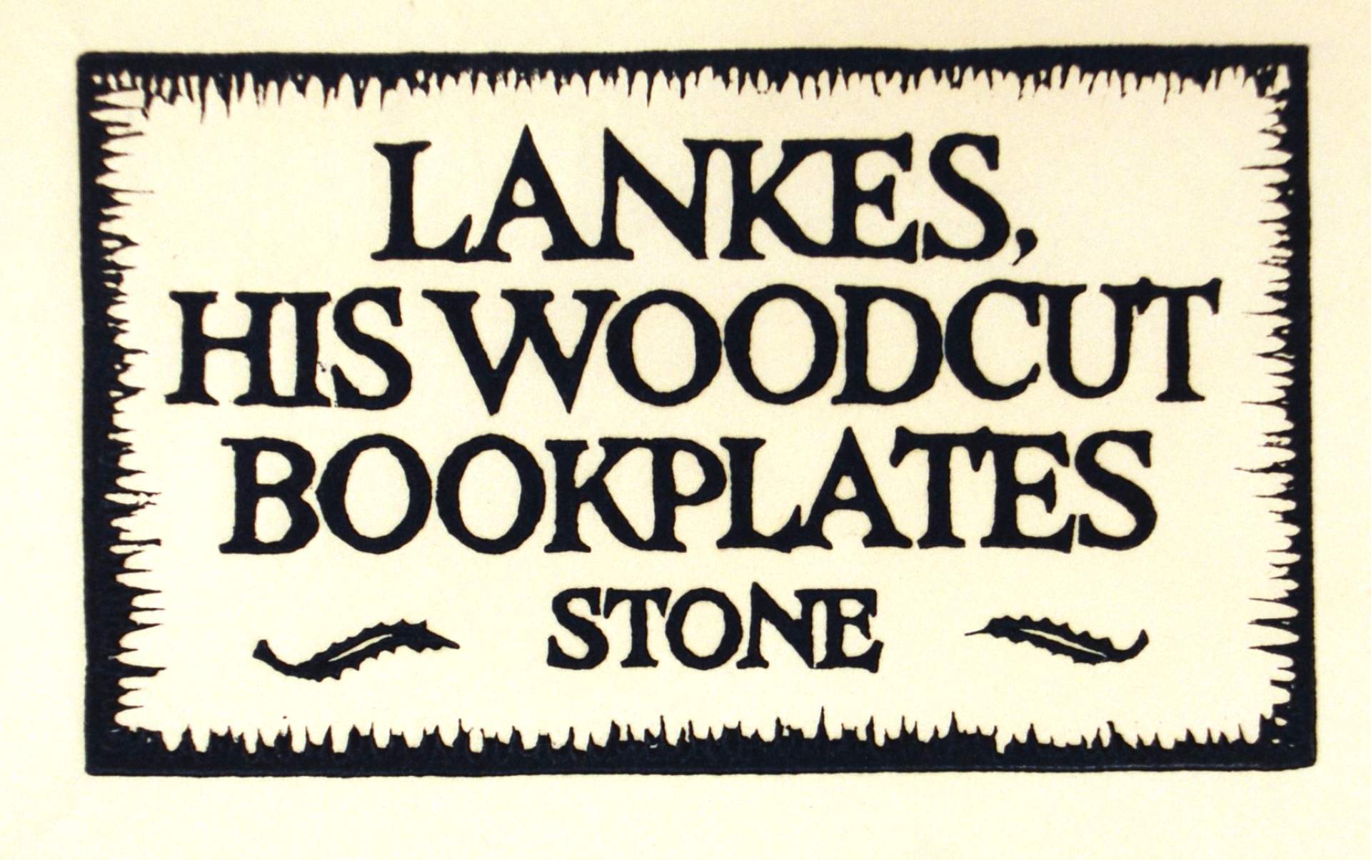 Lankes, His Bookplate Book
