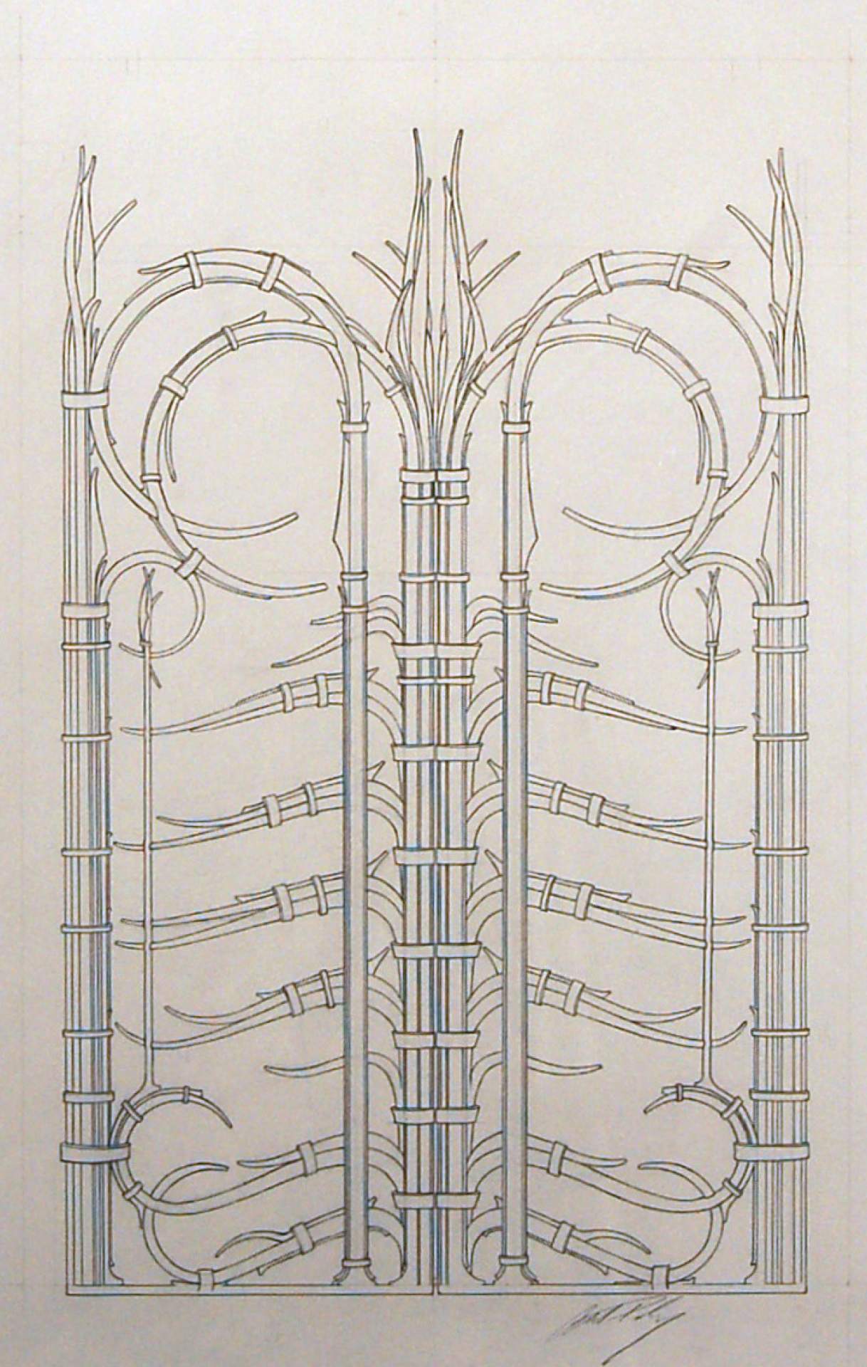 Proposal for Portal Gate for New York State Senate, New York State Capital Building, Albany, New York, Final Presentation, 1977