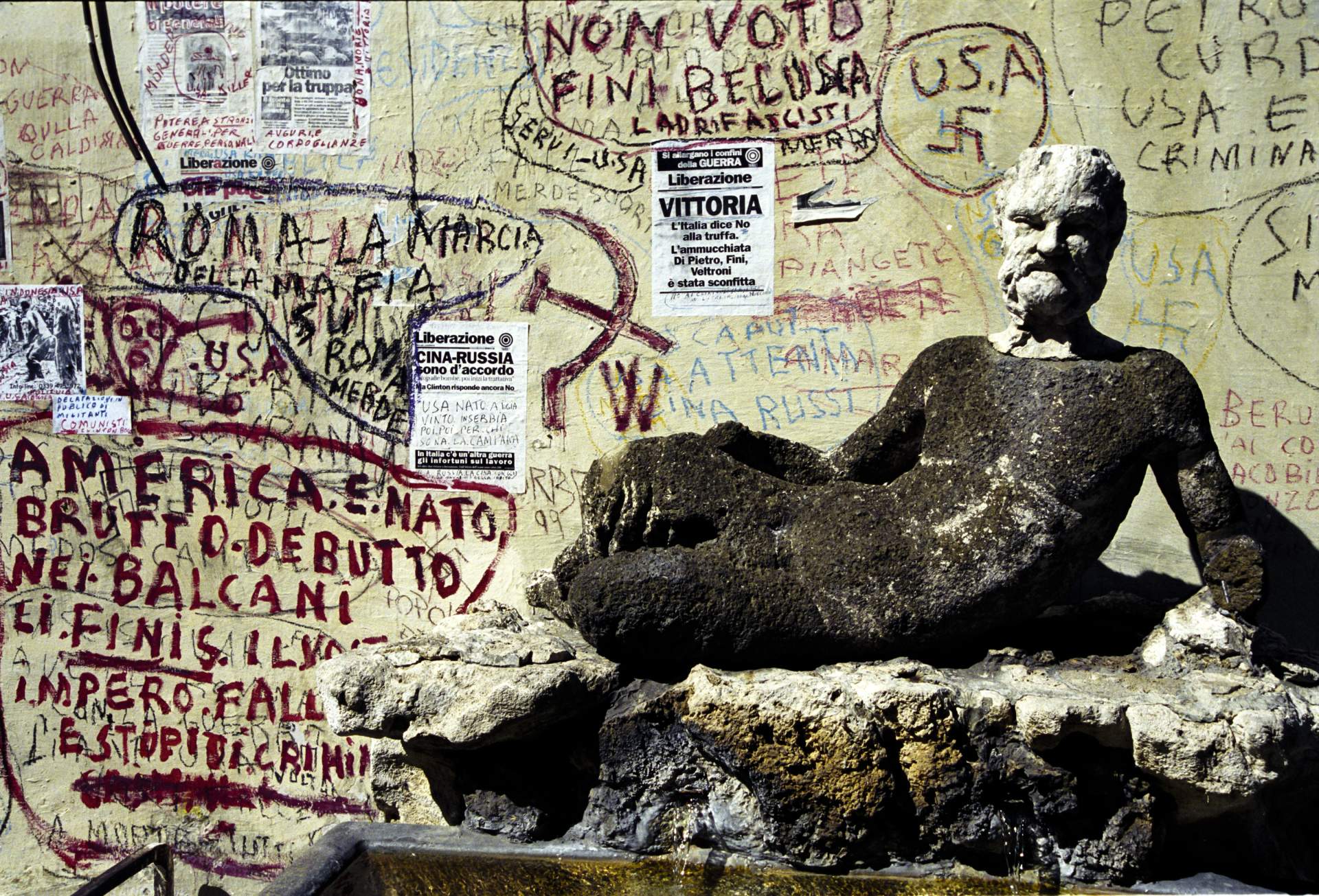 Silenus and Graffiti, Via Condotti, Rome