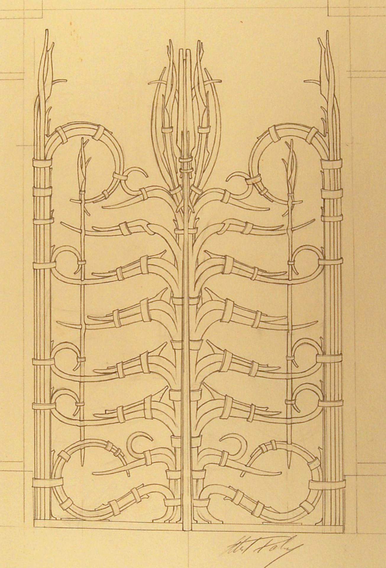 Proposal for Portal Gate for New York State Senate, New York State Capital Building, Albany, New York, Preliminary Proposal #2, 1977