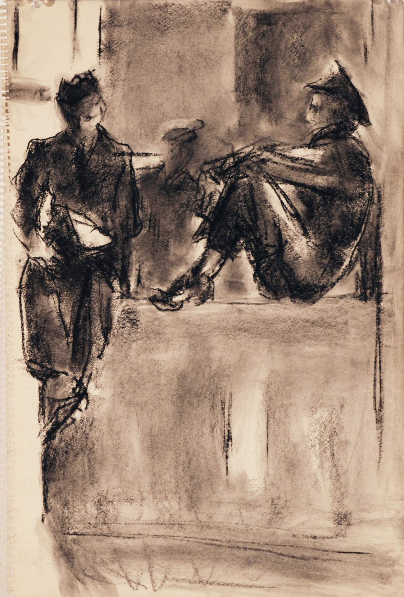 Untitled [two figures in uniform]