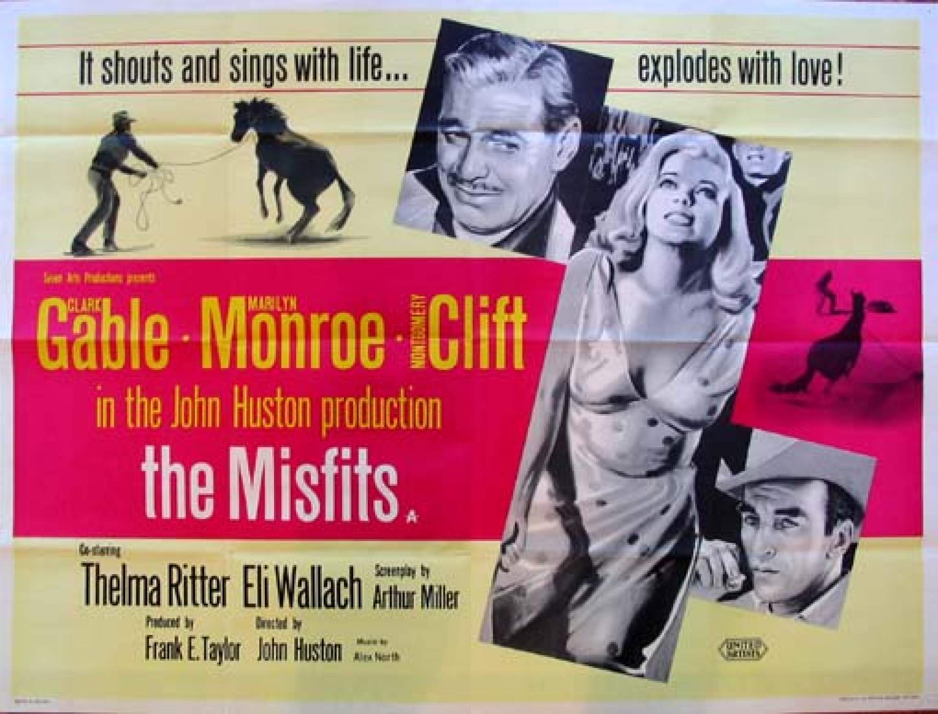 <em>The Misfits</em> starring Marilyn Monroe