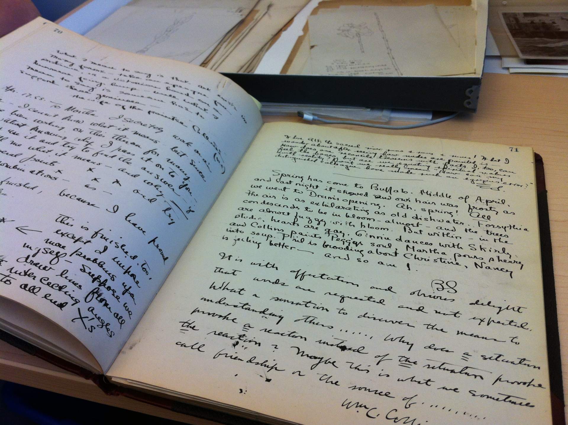 Martha Visser’t Hooft's Journals Inspire in the Burchfield Penney Archives