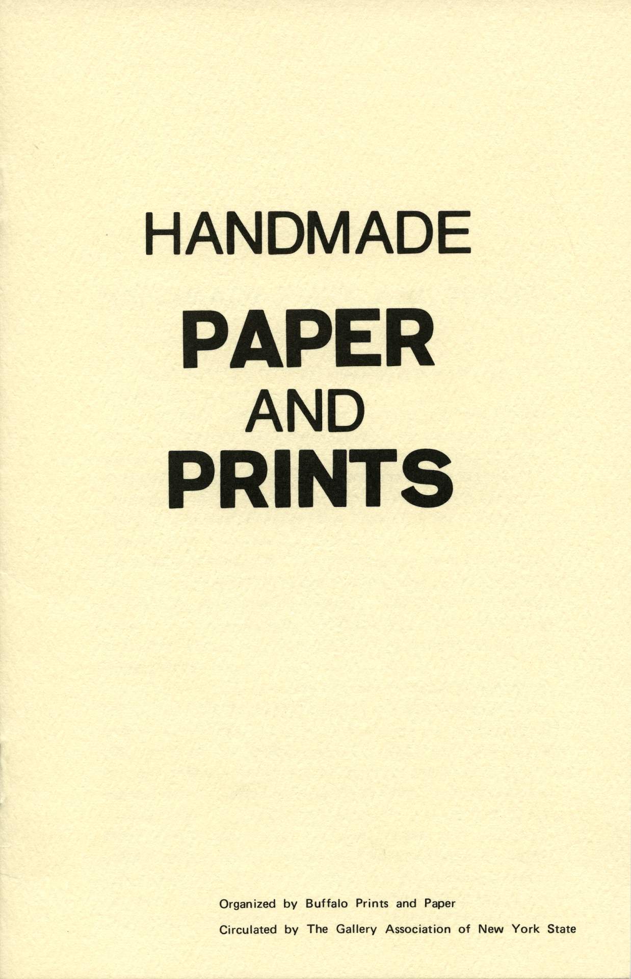 Handmade Paper and Prints exhibition program
