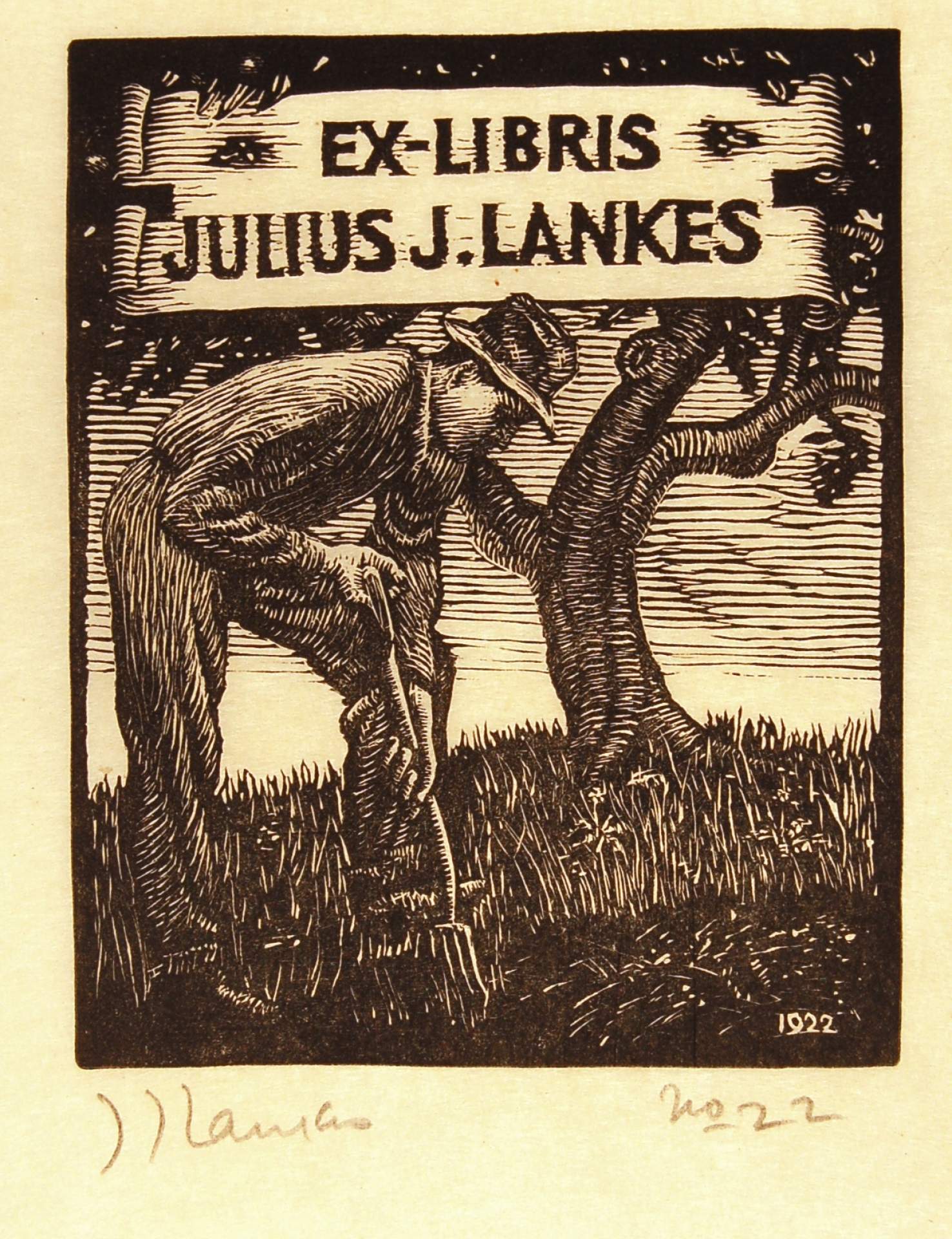 Julius J, Lankes Bookplate