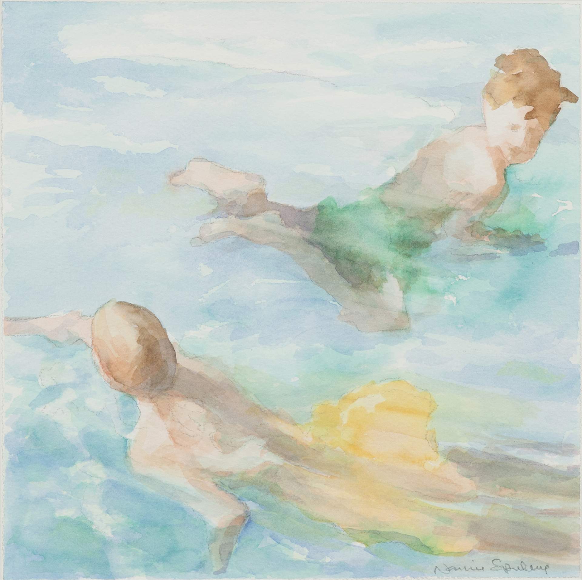Two Boys Swimming