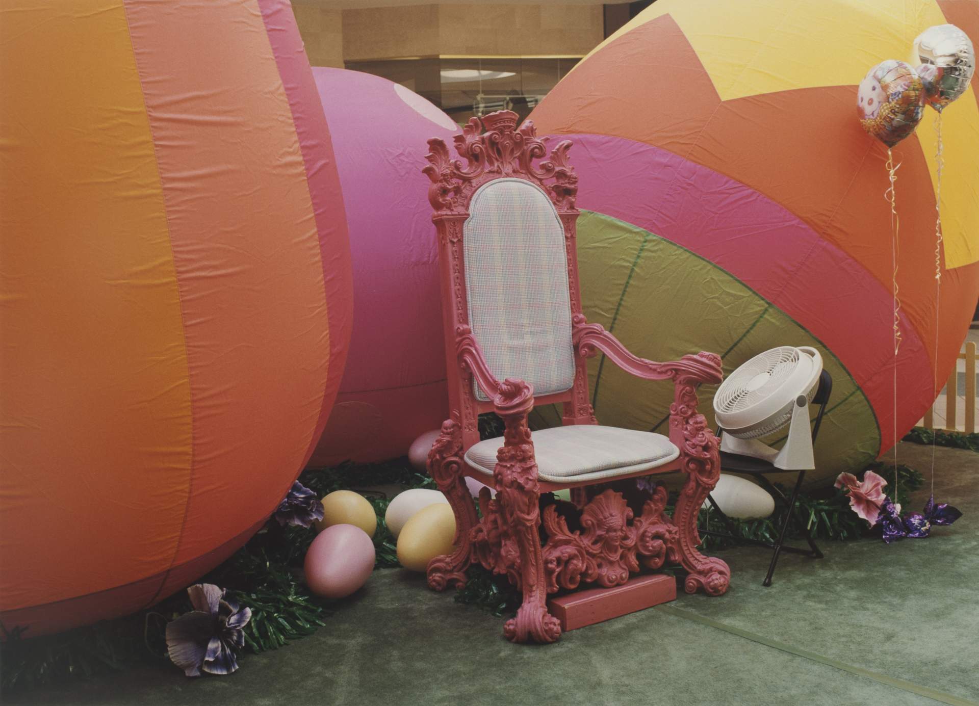 Easter bunny’s throne, Boulevard Mall, Amherst NY