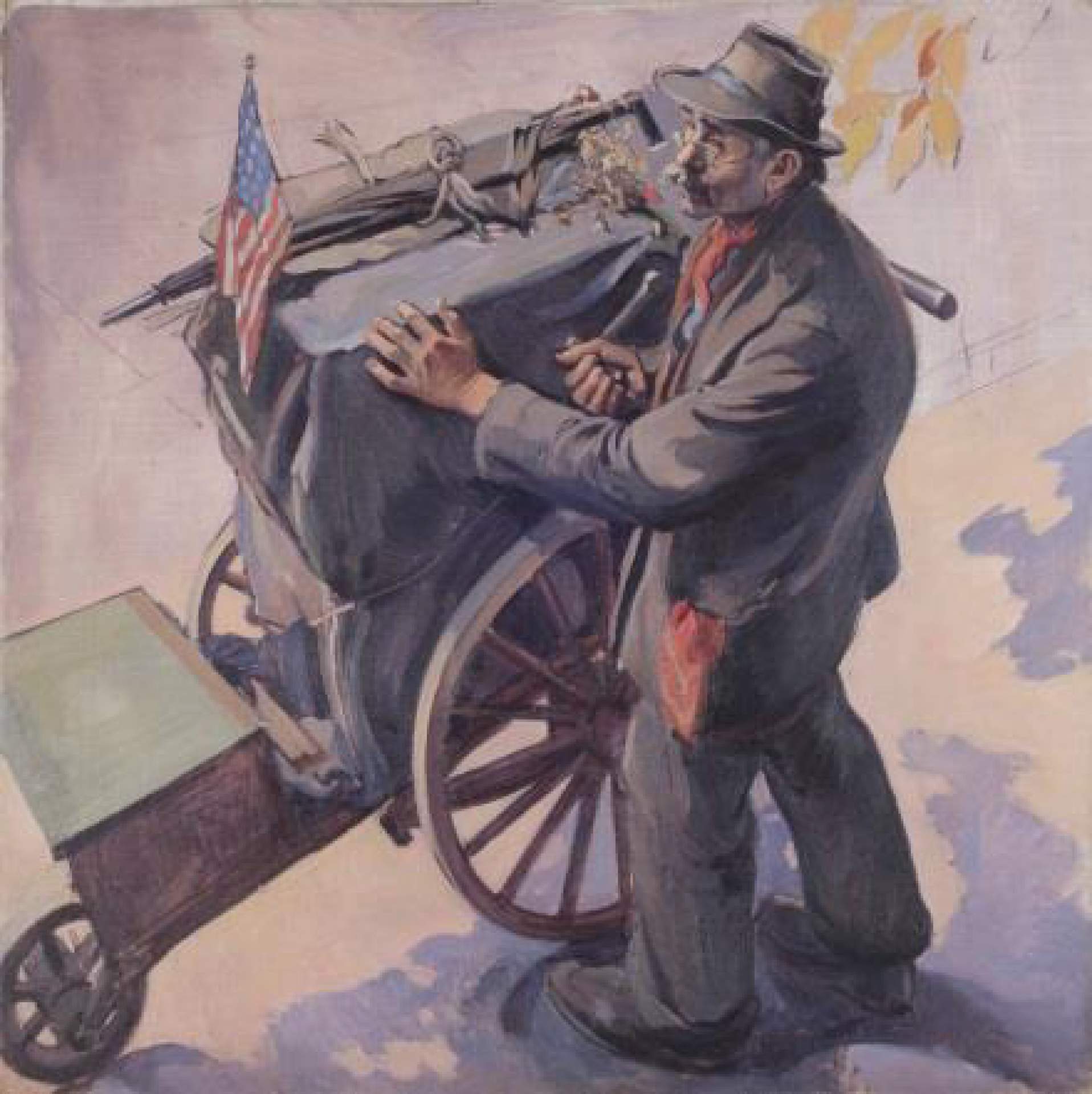 Untitled (organ grinder, possibly Dominic Cocco)