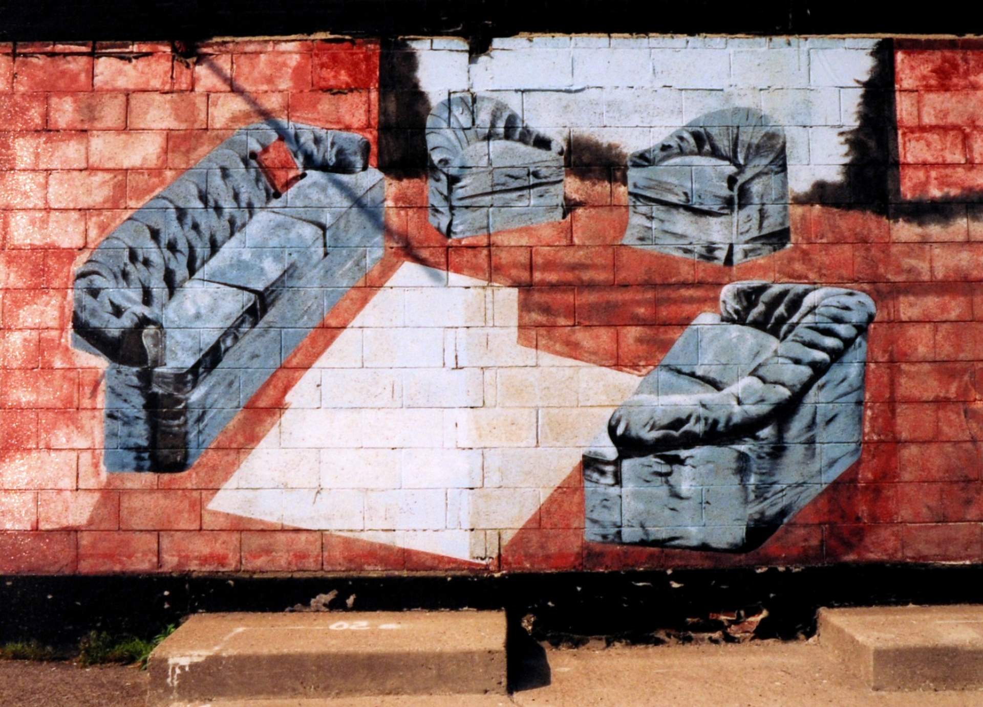 Unfinished Mural by "Rick," Pollack’s Furniture Store, Broadway, Buffalo, NY