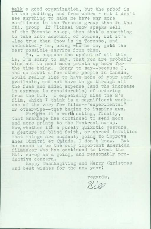 Untitled (Letter from William Wees) pg. 2