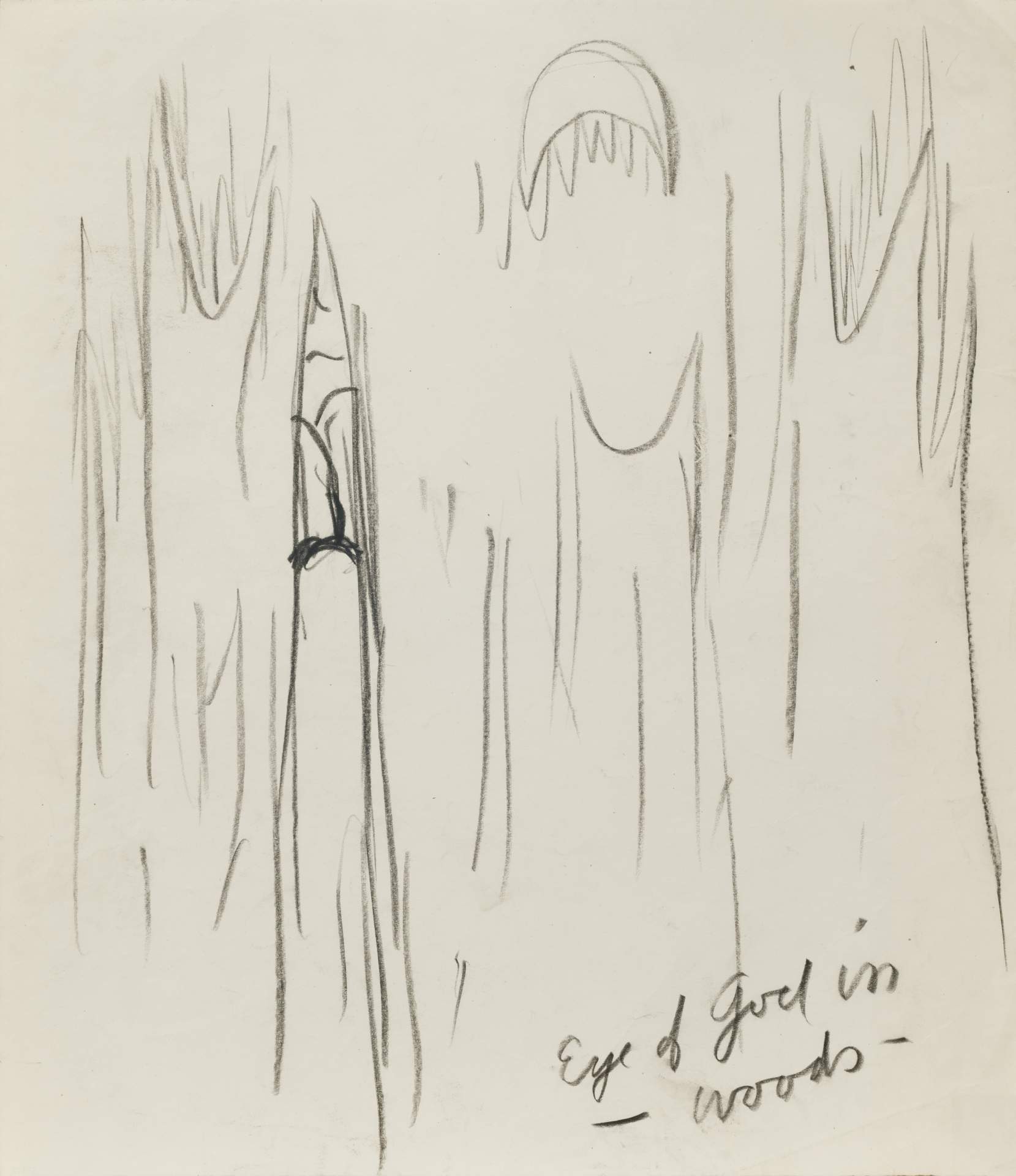 Sketch for Eye of God in Woods
