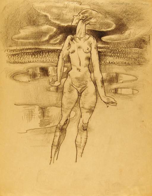Female Nude in Landscape