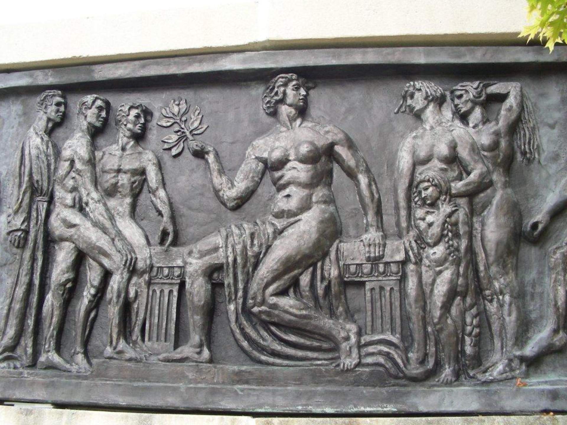 Bronze casts of Charles Cary Rumsey's Olympic Games Friezes at the University at Buffalo