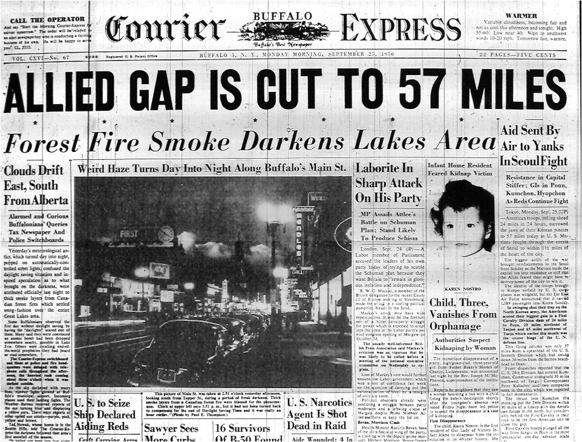 The Day the Sun Disappeared—September 24, 1950