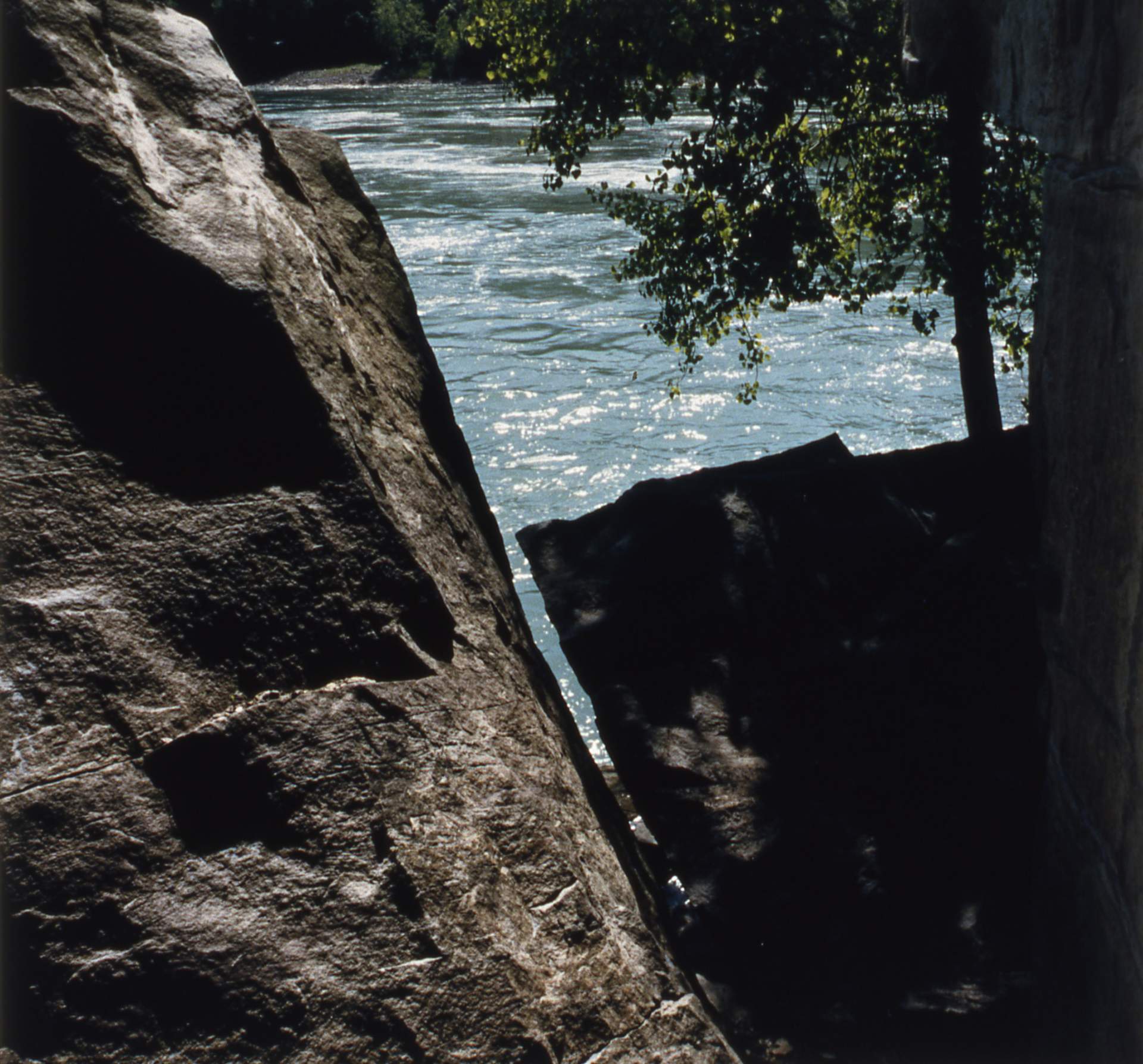 Rock Cleft Near Whirlpool