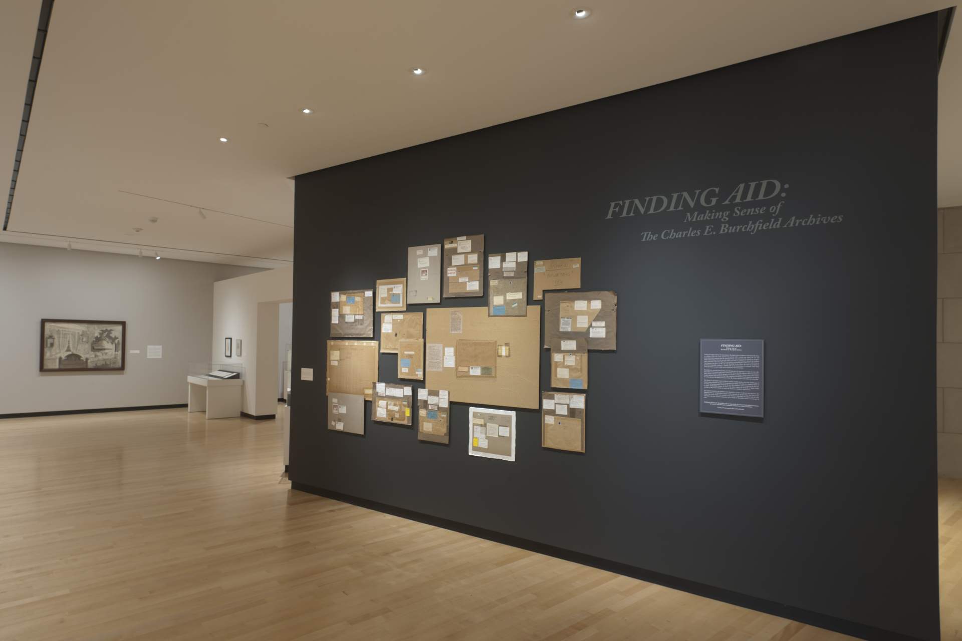 Installation image for Finding Aid