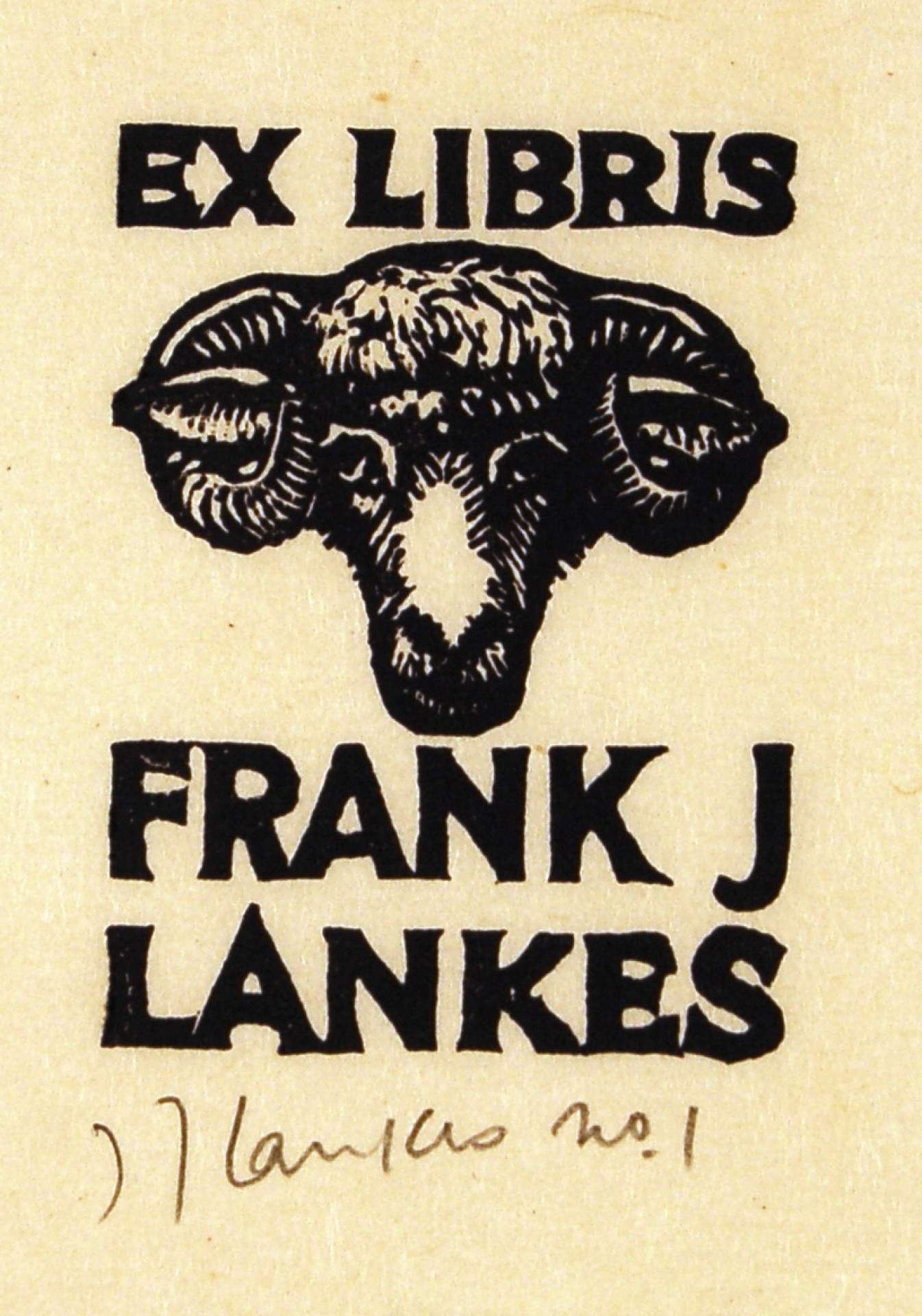 Frank J Lankes Bookplate